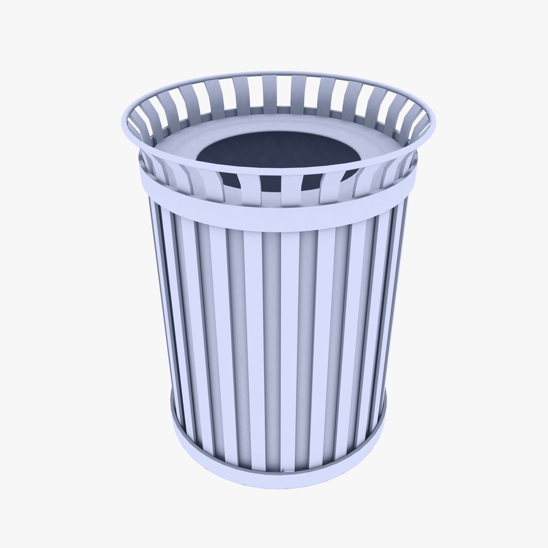 Outdoor Trash Can 3D model | CGTrader
