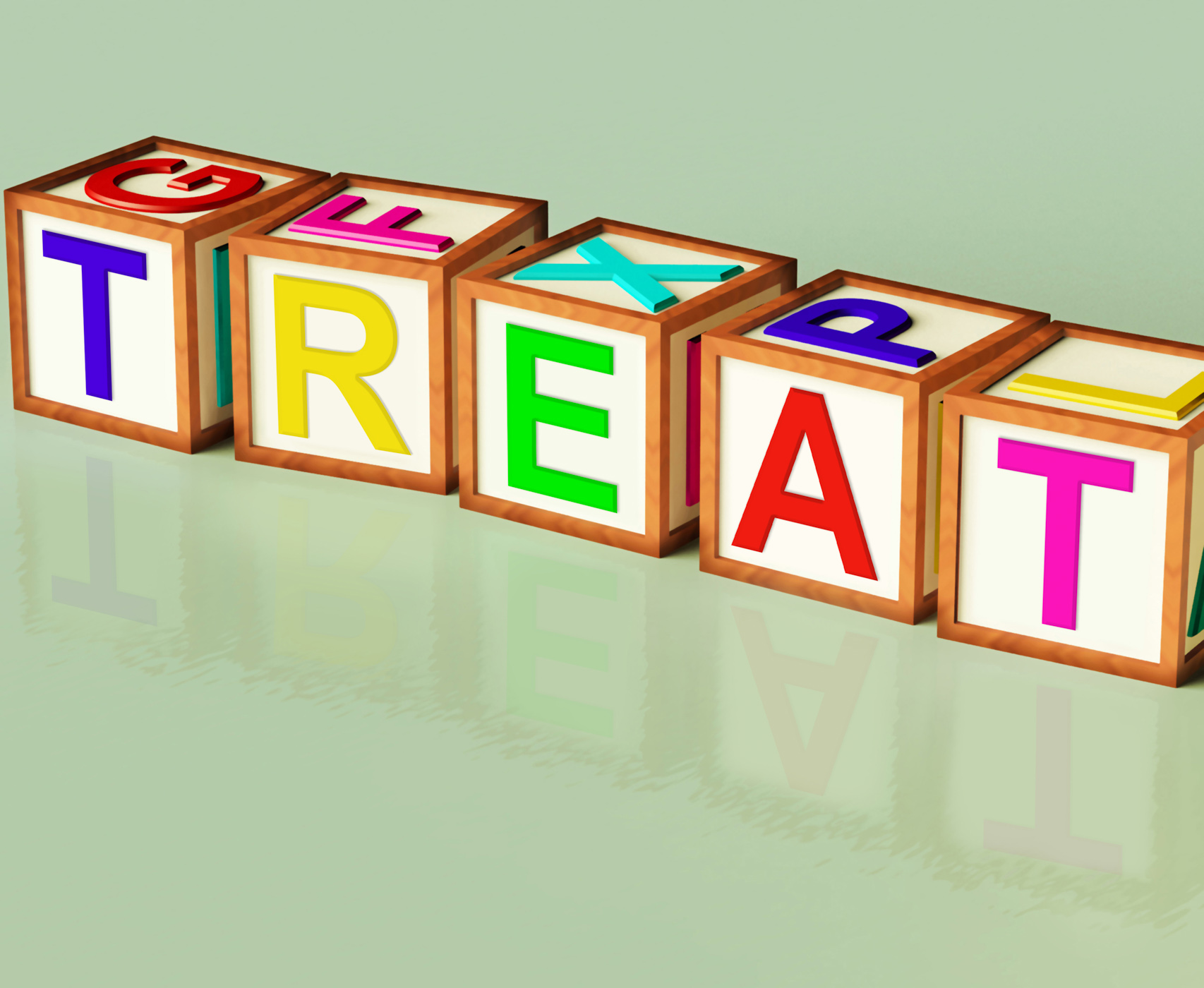 Treat blocks mean special occurrence or gift photo