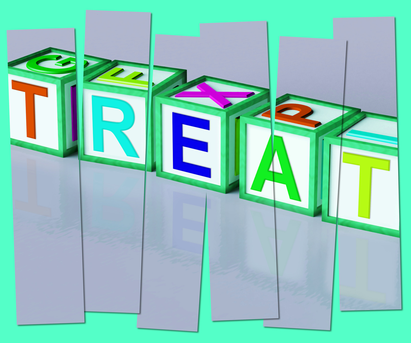 Treat word mean special occurrence or gift photo