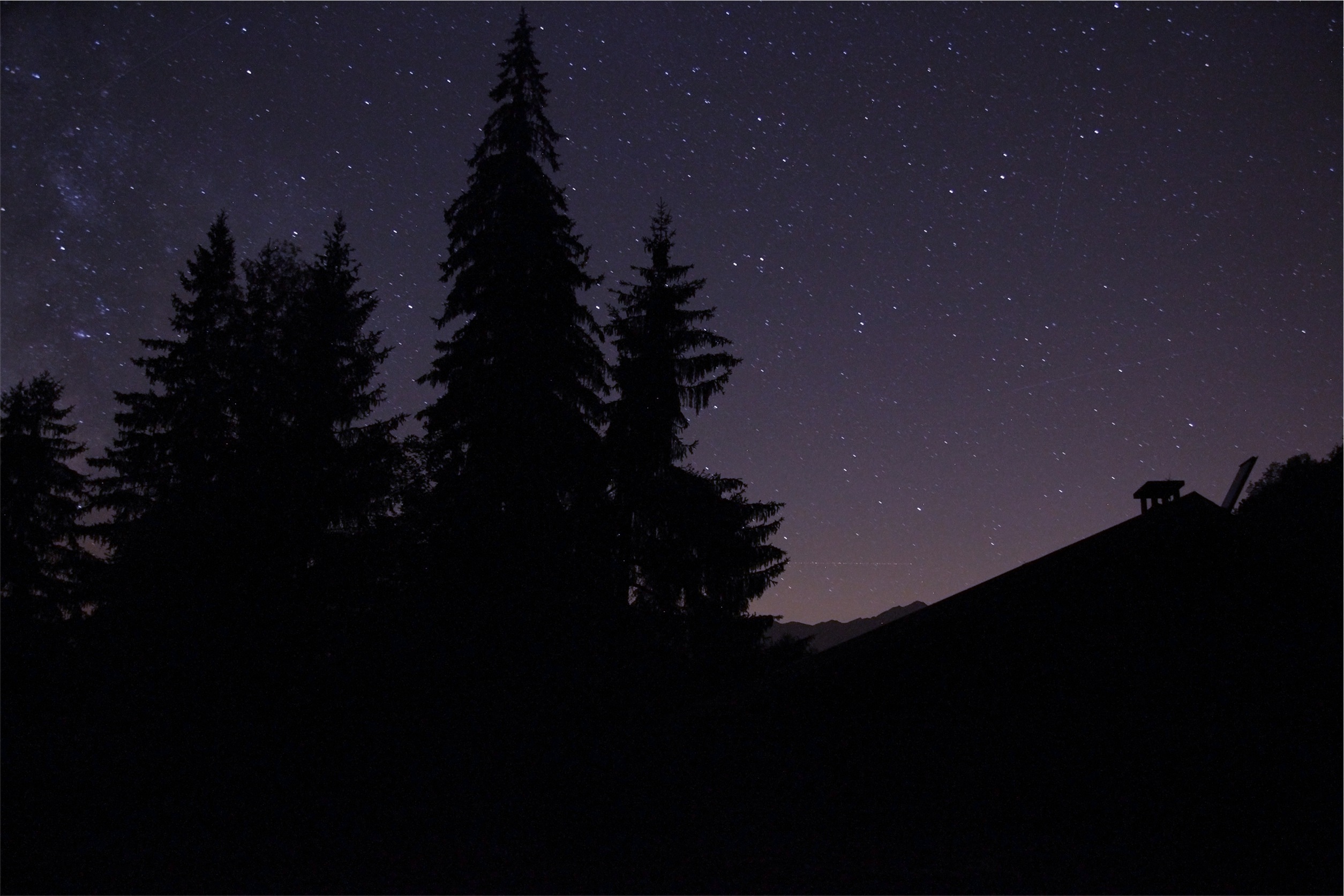 Free Images : silhouette, sky, night, star, purple, dawn, atmosphere ...
