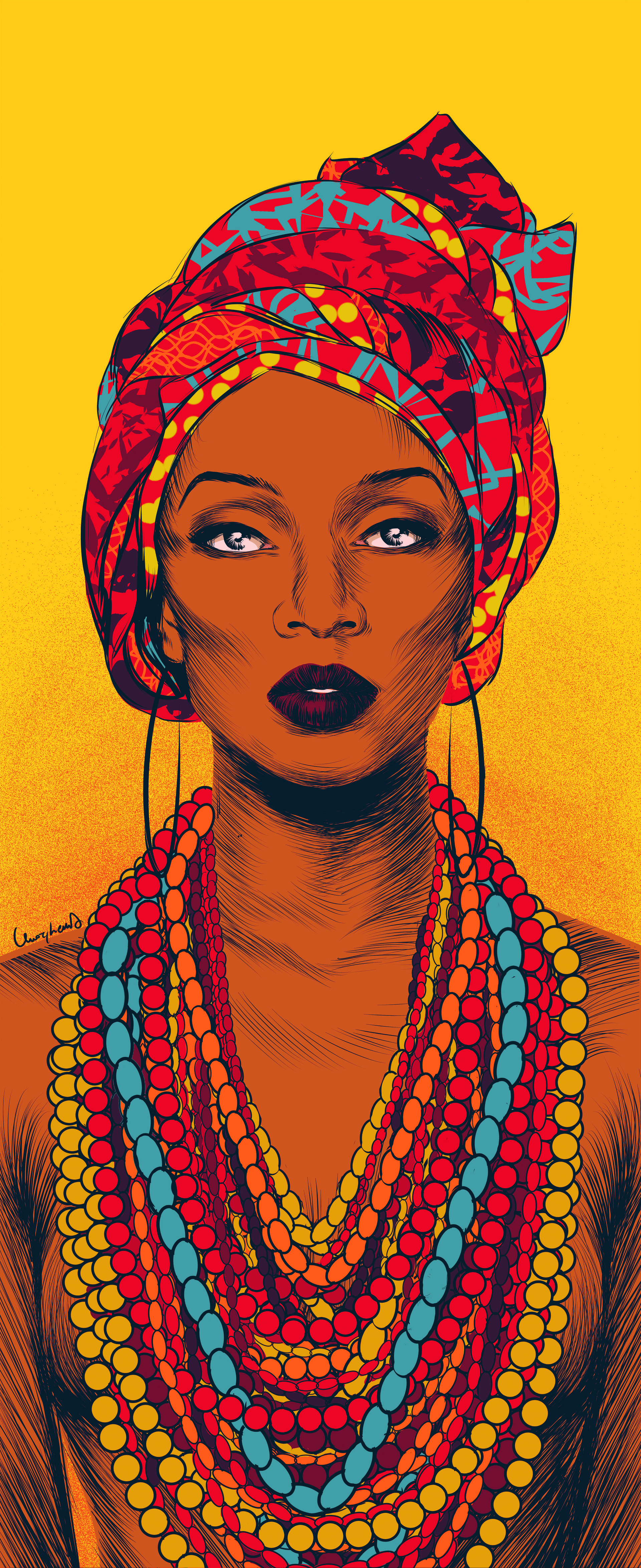 ArtStation - Black tribal woman, Paola Morpheus