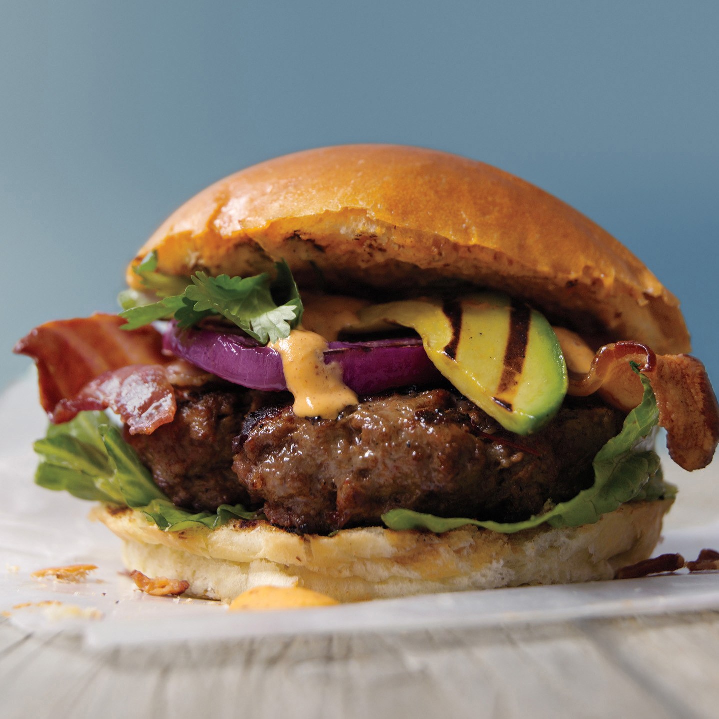 Triple Smoke Burger recipe | Epicurious.com