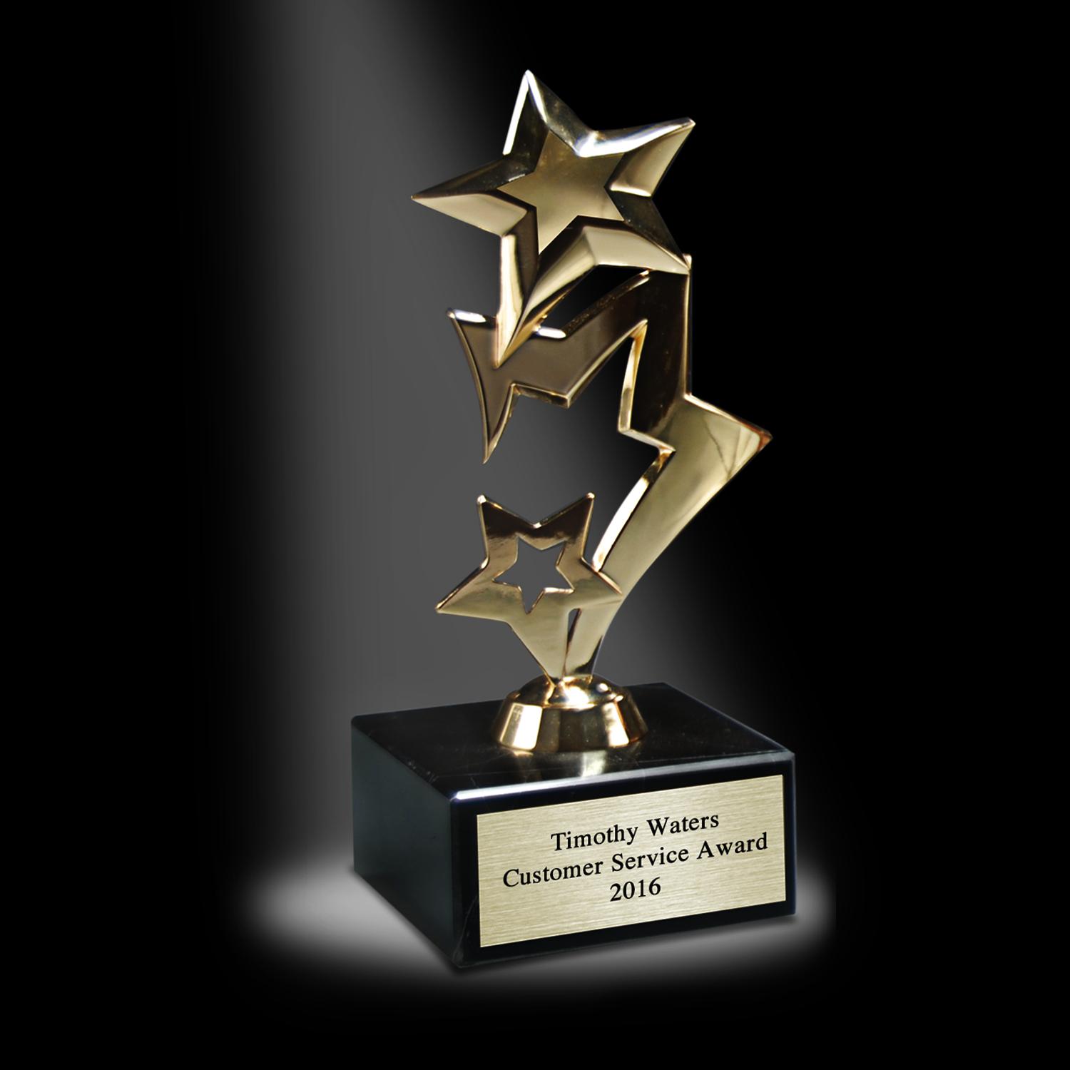 Star Award - Gold, Silver, Bronze Trophy Award - Star Performer