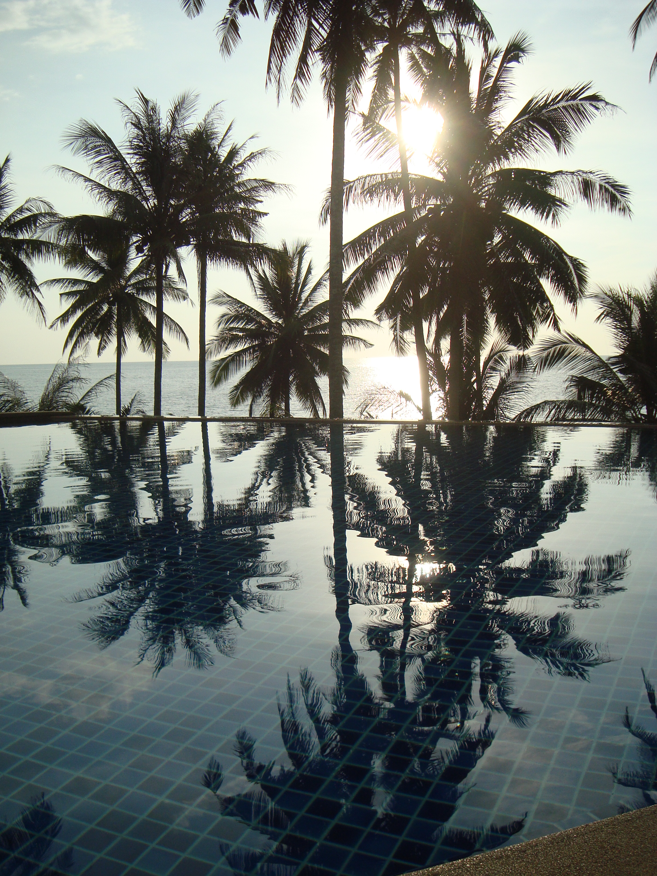 Tropical ocean view swimming pool photo