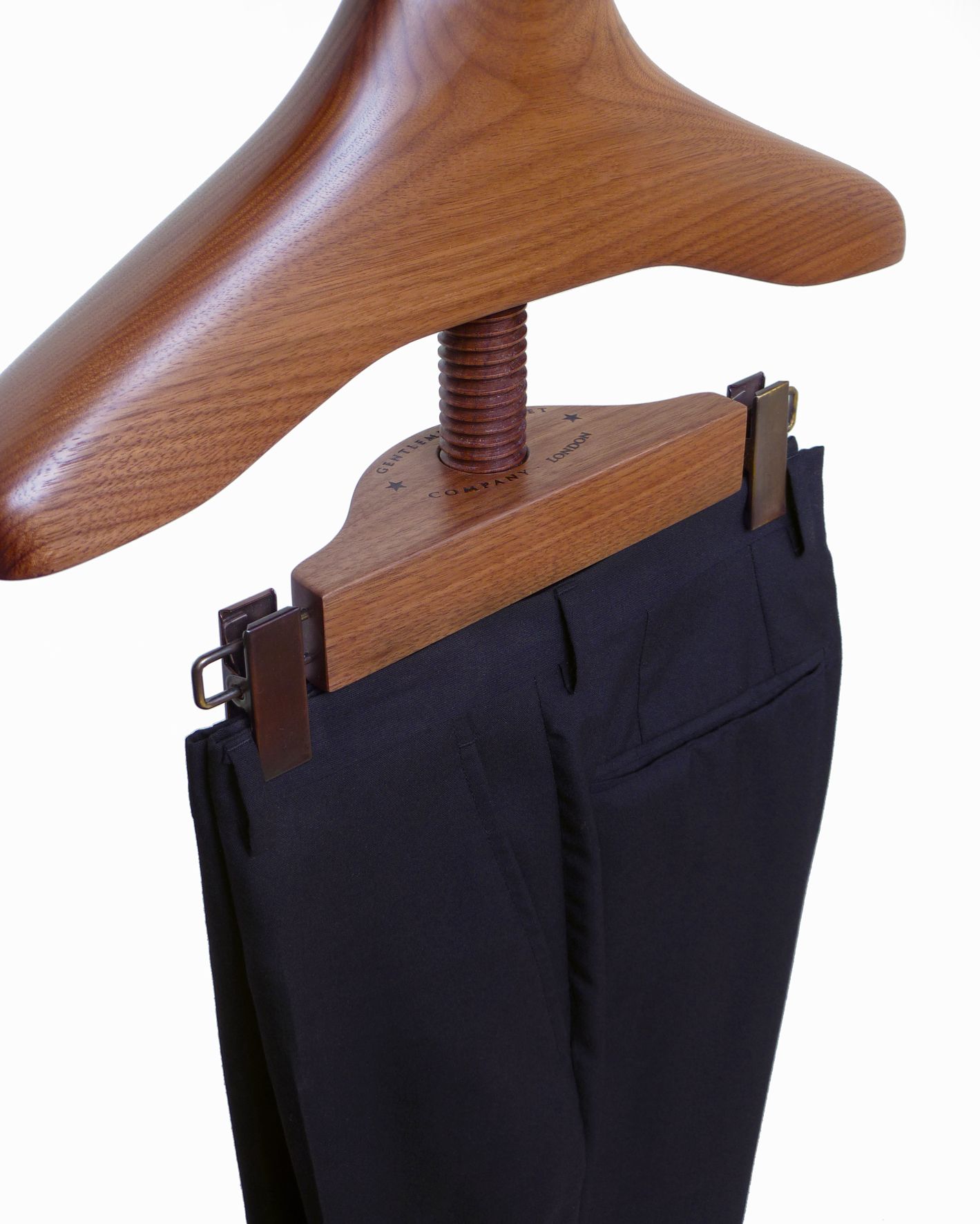 Gentleman's Valet Company, detail of trouser/skirt clip hanger ...