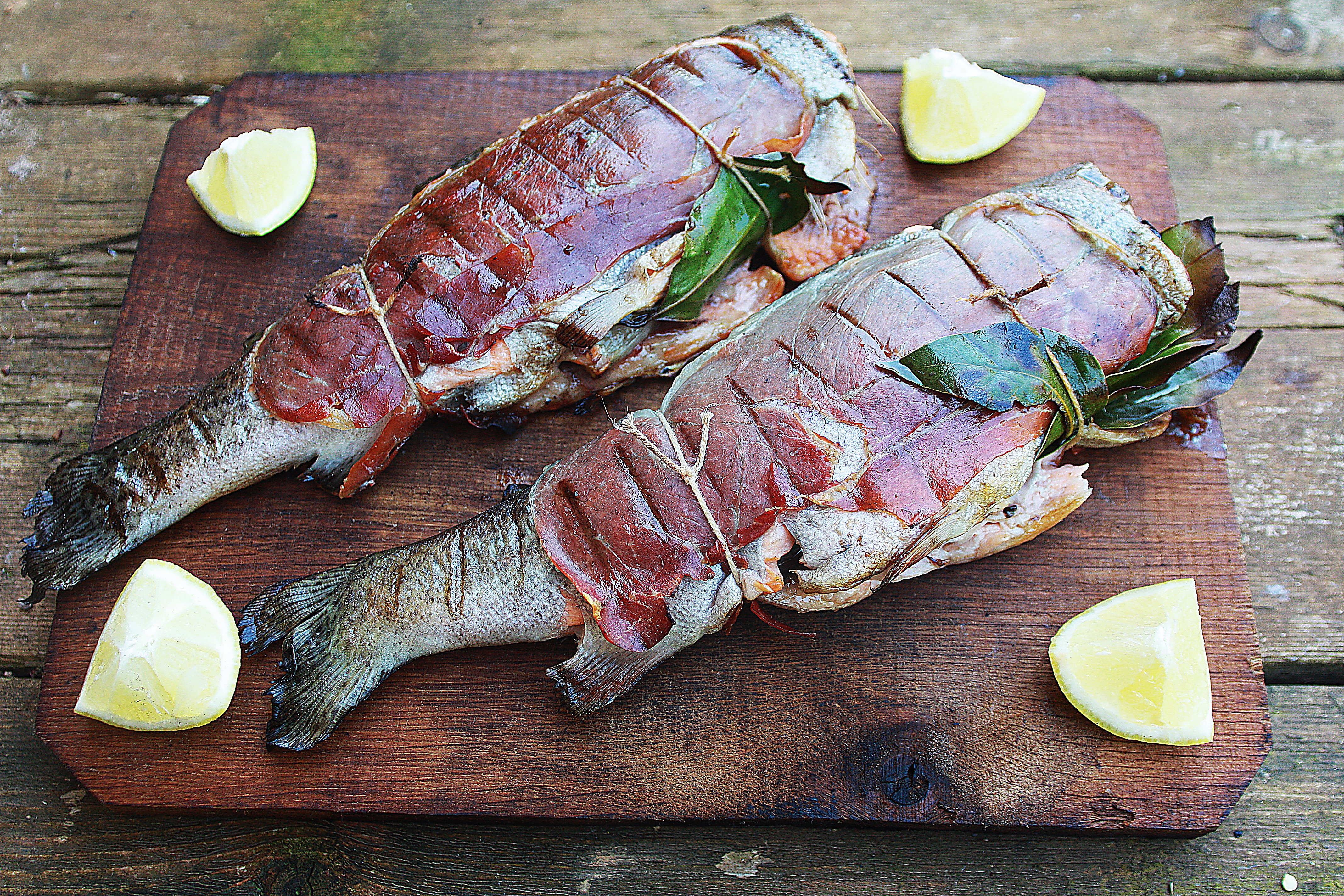 Barbecue prosciutto trout parcels - CountryWoodSmoke UK BBQ