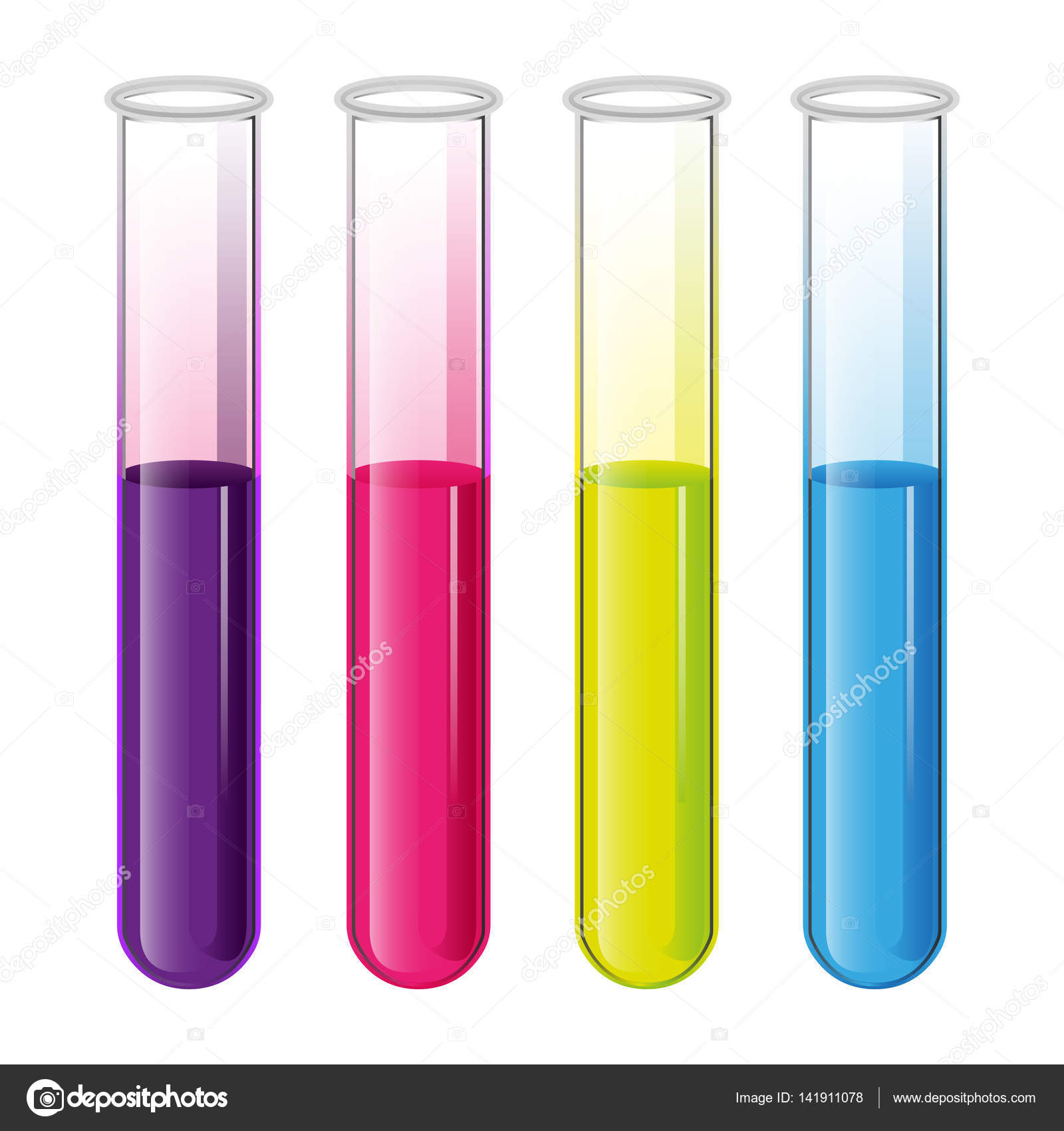 Test tubes set. Science and education vector. — Stock Vector ...