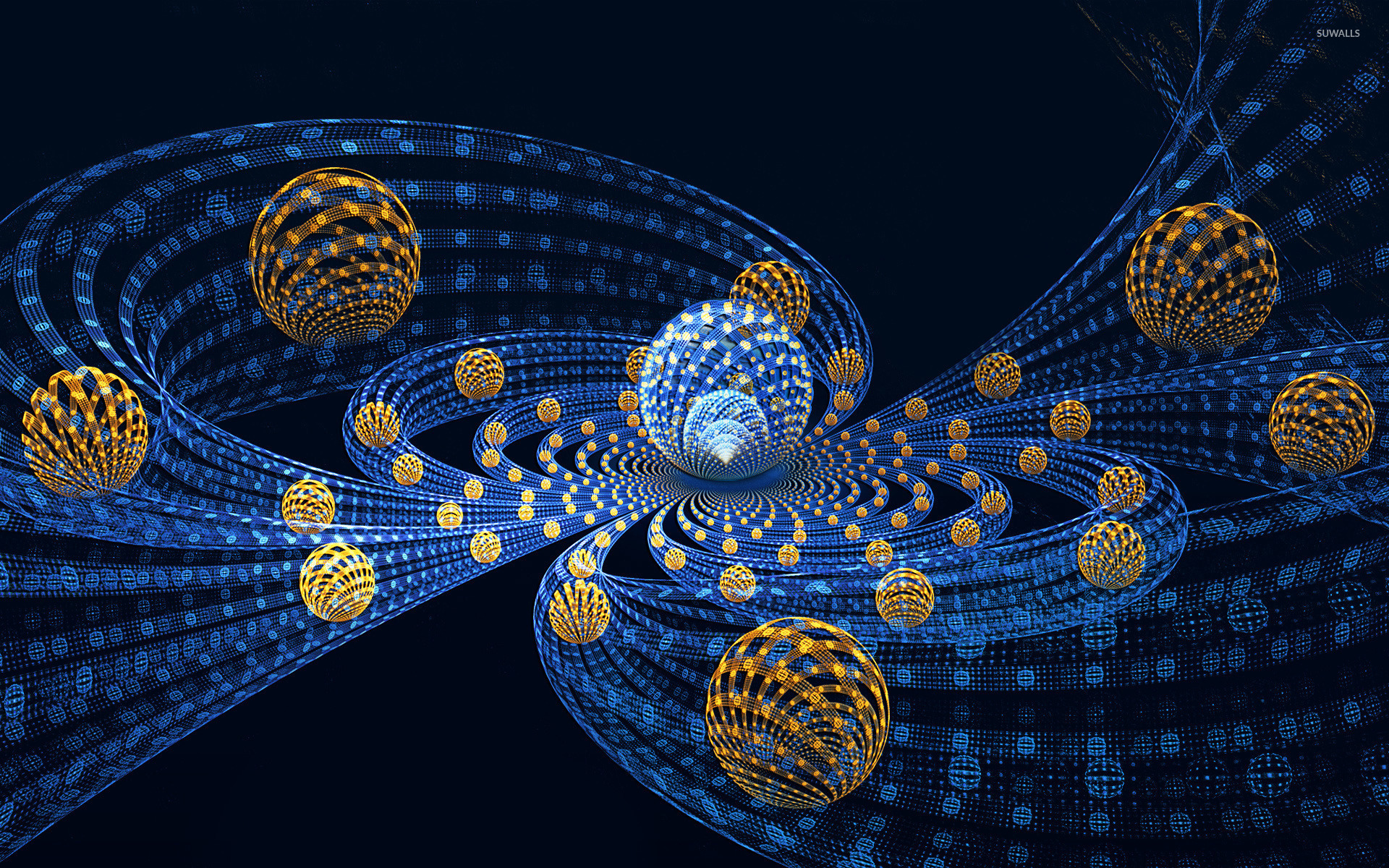 Fractal spheres and tubes wallpaper - 3D wallpapers - #25112