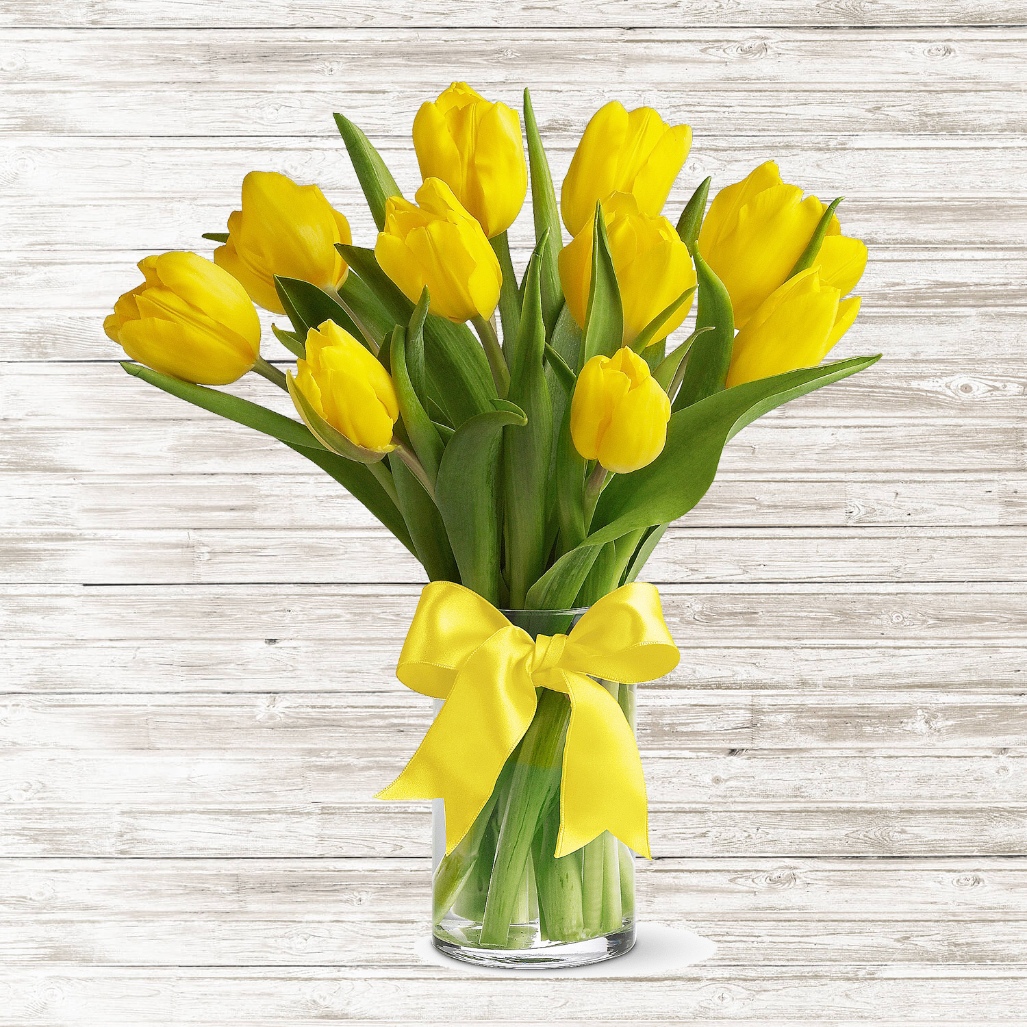 Yellow Tulips 24 Stems Bouquet – Flowers of weston
