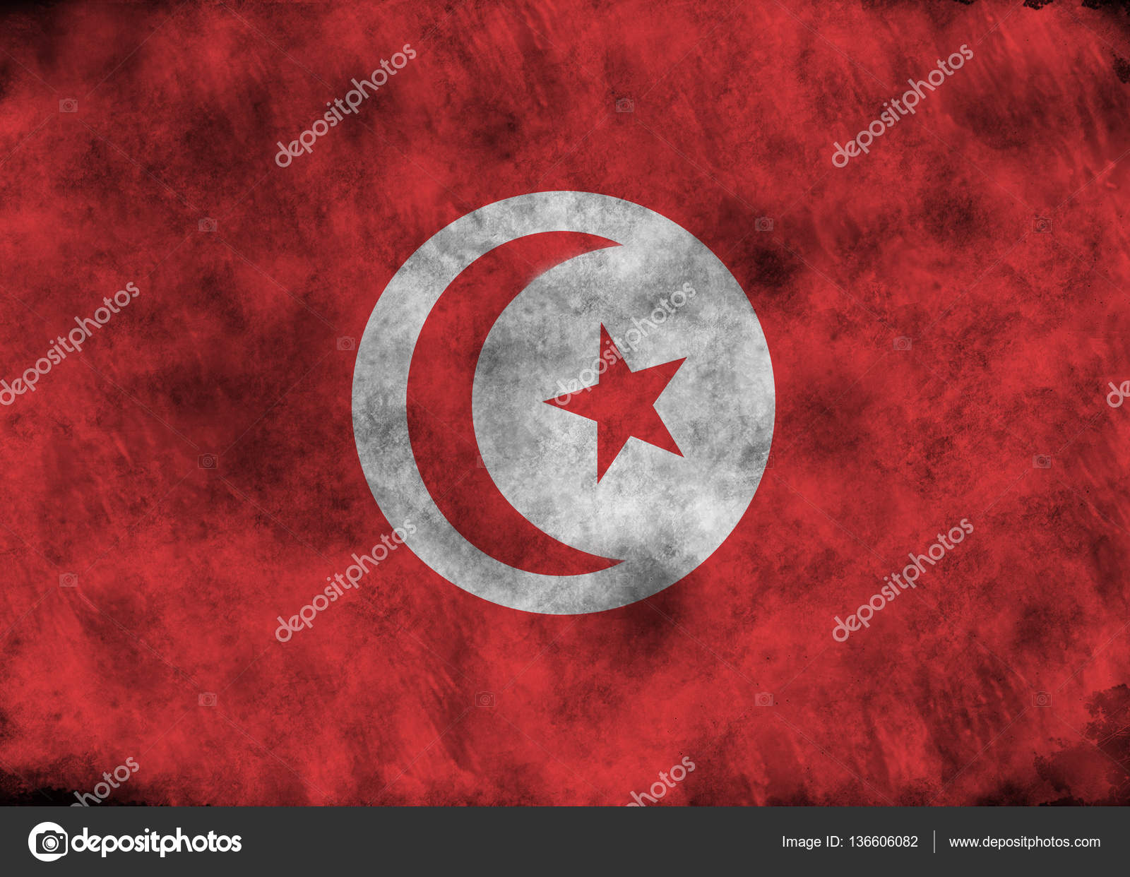 Grunge Tunisia flag. — Stock Photo © firea #136606082