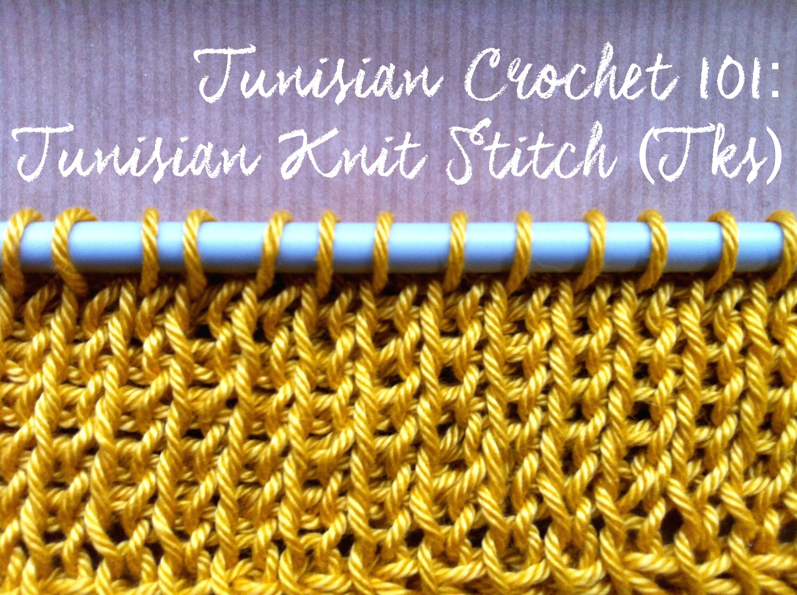 Tunisian Crochet 101: Tunisian Knit Stitch (Tks) | a crochet journey