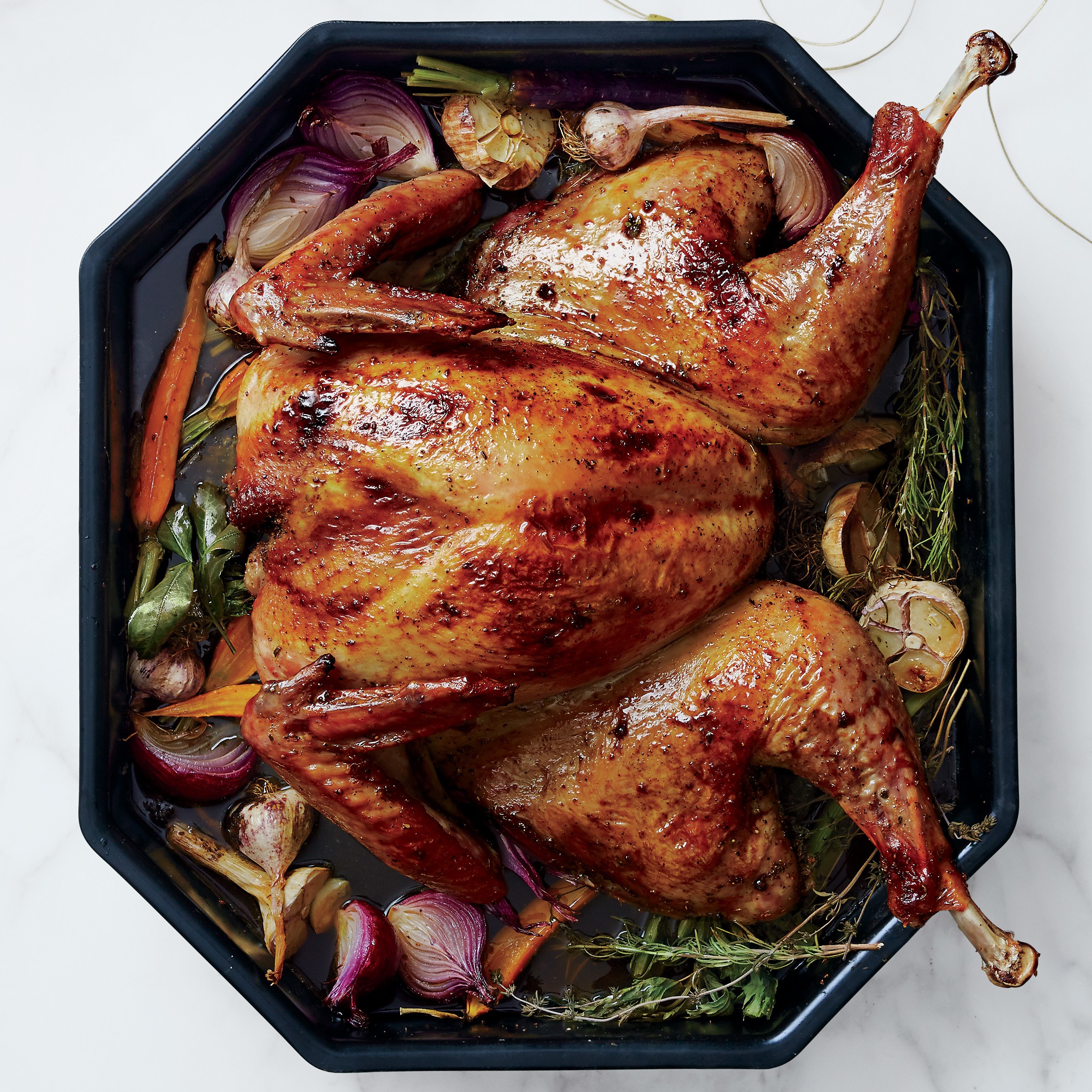 Spatchcocked Turkey with Anise and Orange recipe | Epicurious.com