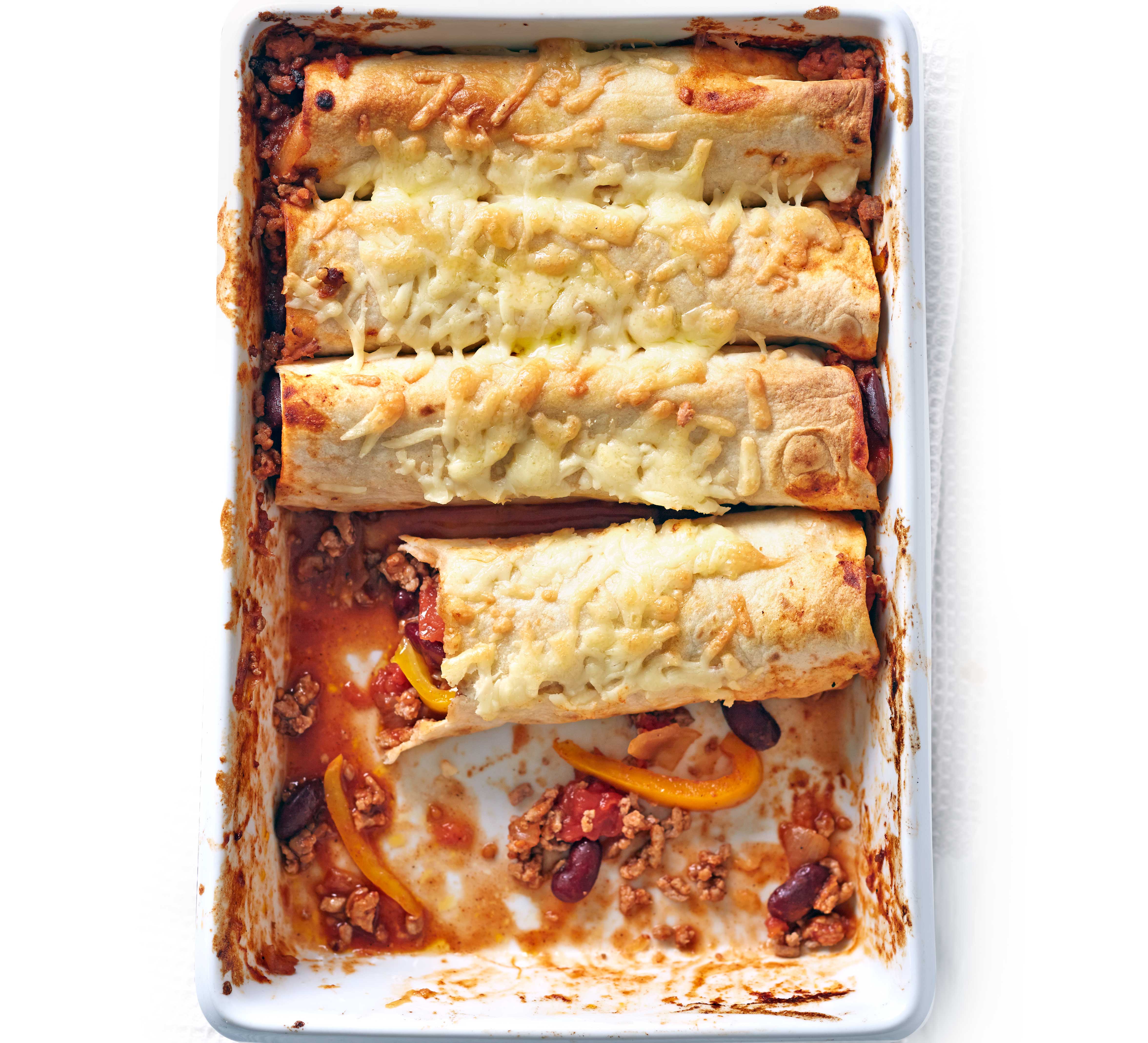Turkey enchiladas recipe | BBC Good Food