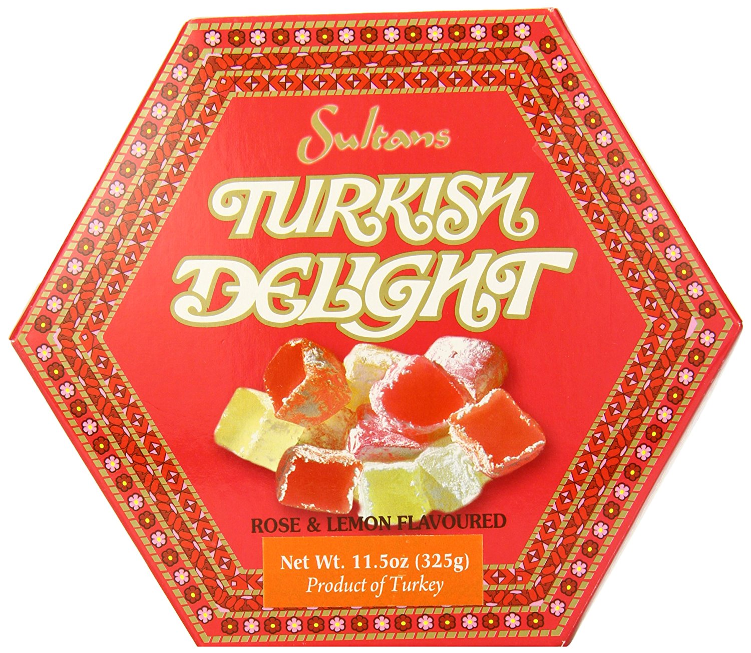 Amazon.com : Sultan's Turkish Delight, Rose and Lemon Flavored, 11.5 ...