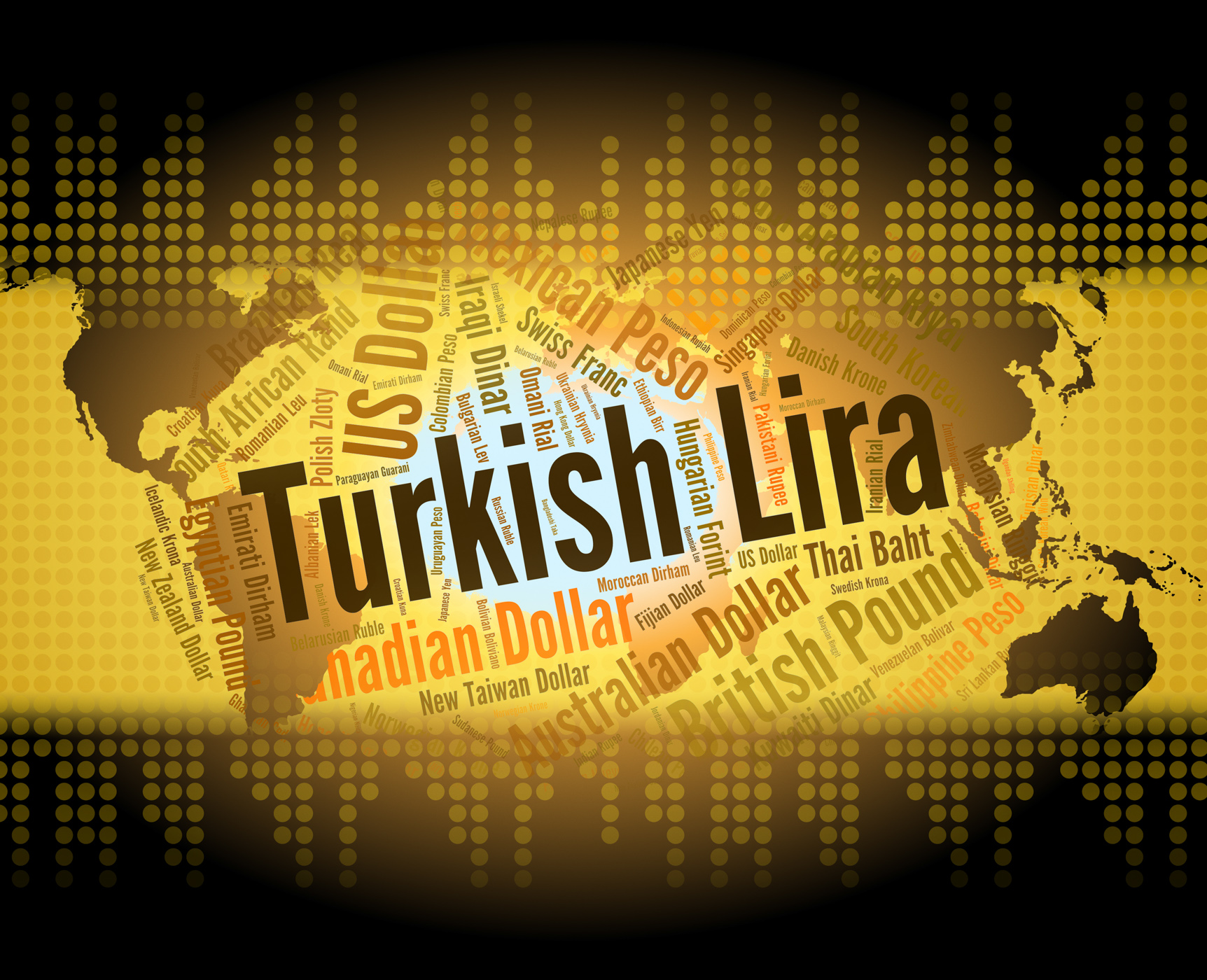 Turkish lira represents turkey liras and currency photo