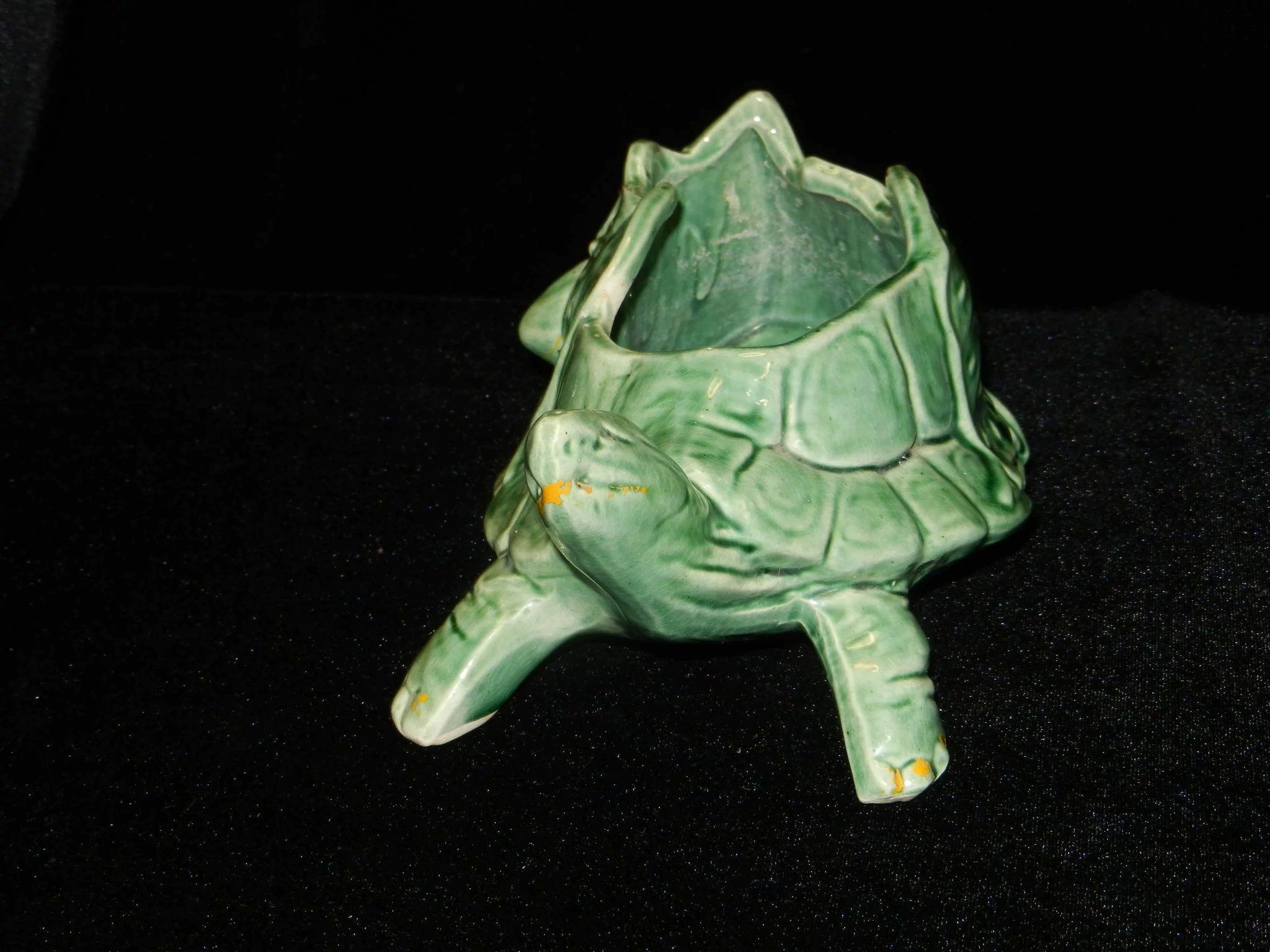 Vintage McCoy Turtle with Water Lilies Planter : My Grandmother Had ...