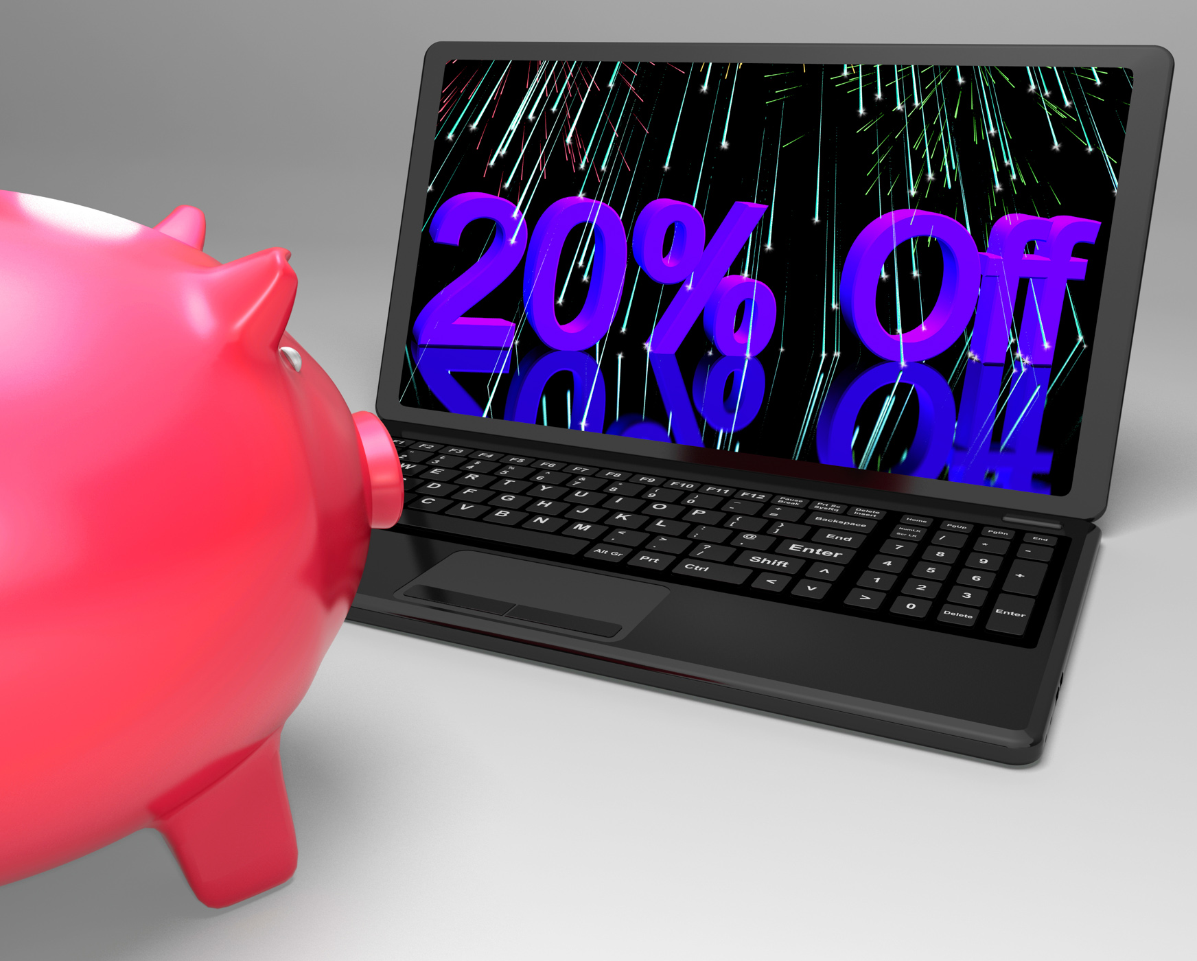Twenty percent off on laptop shows discounts photo