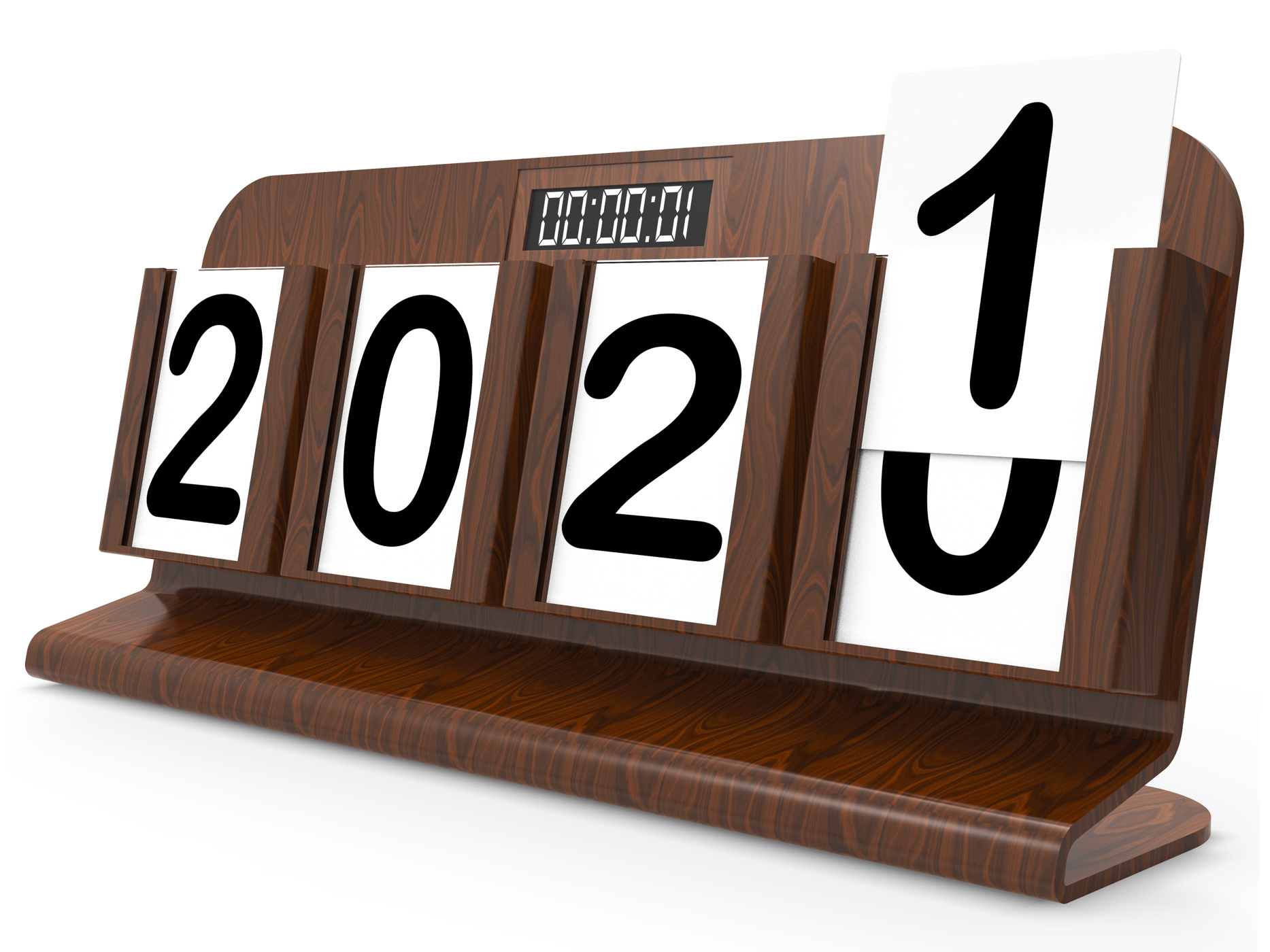 Twenty twenty one shows 2021 new year 3d rendering photo