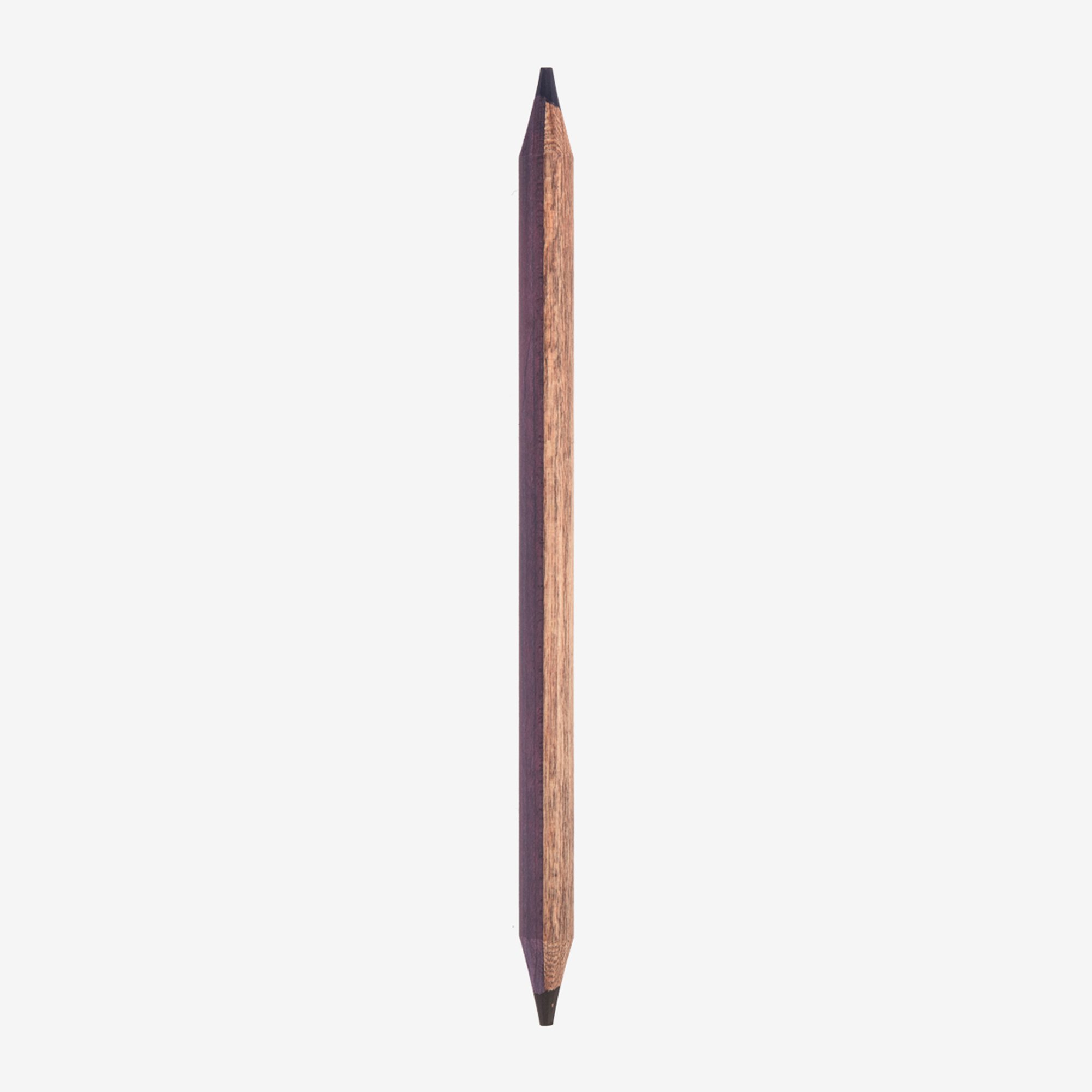 TWO-COLOUR PENCIL - PURPLE AND LIGHT BROWN