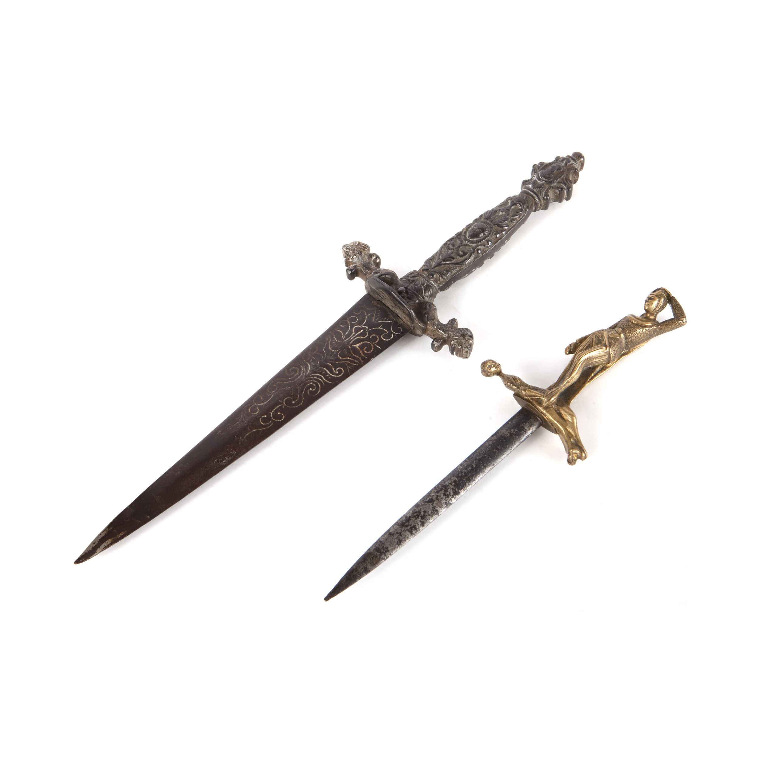 Two bronze daggers, Neo-Gothic Style, Late 19th Century - Expertissim