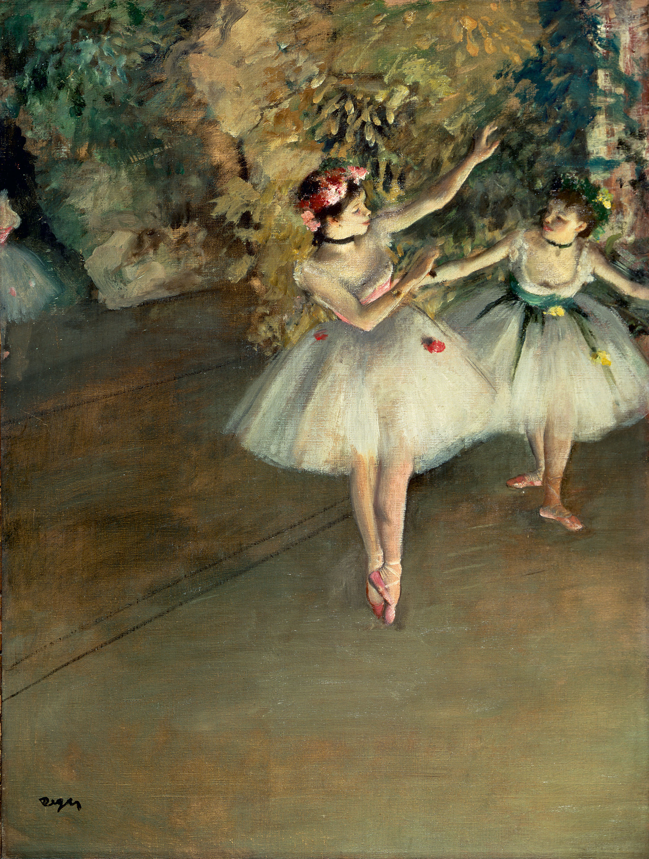 Edgar Degas - Two Dancers on a Stage, 1874 | Trivium Art History