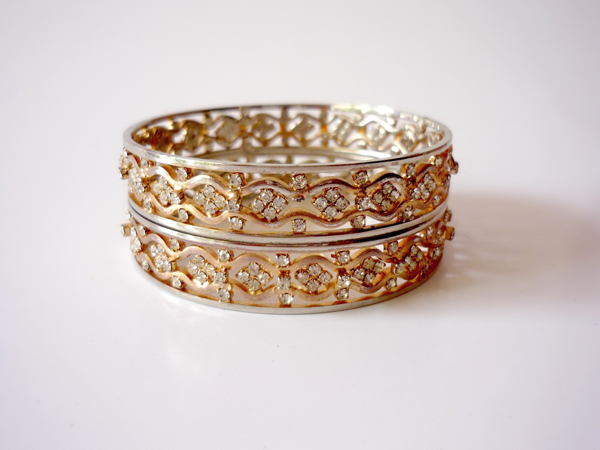 Two gold bangles photo