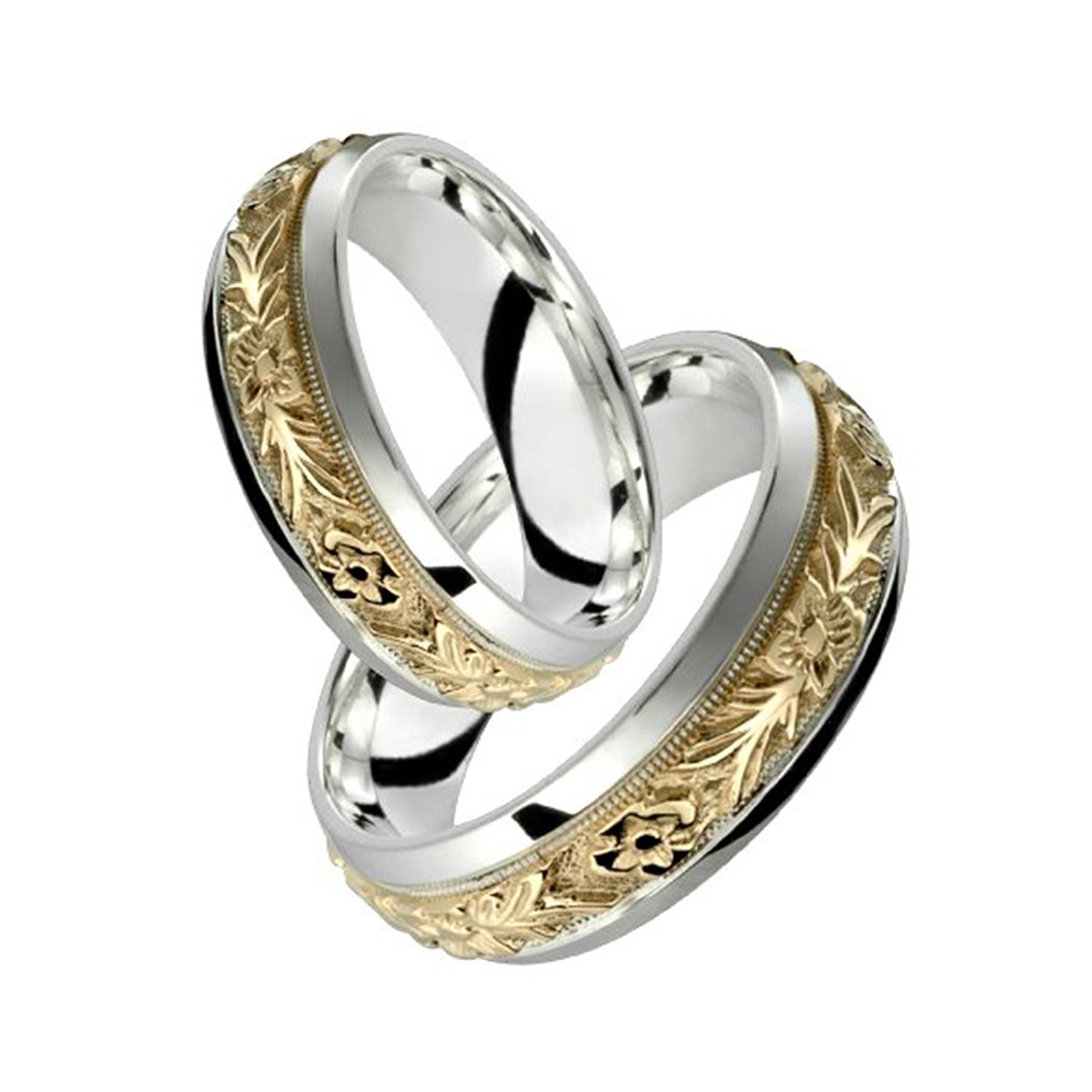 Amazon.com: Alain Raphael 2 Tone Sterling Silver and 10k Yellow Gold ...