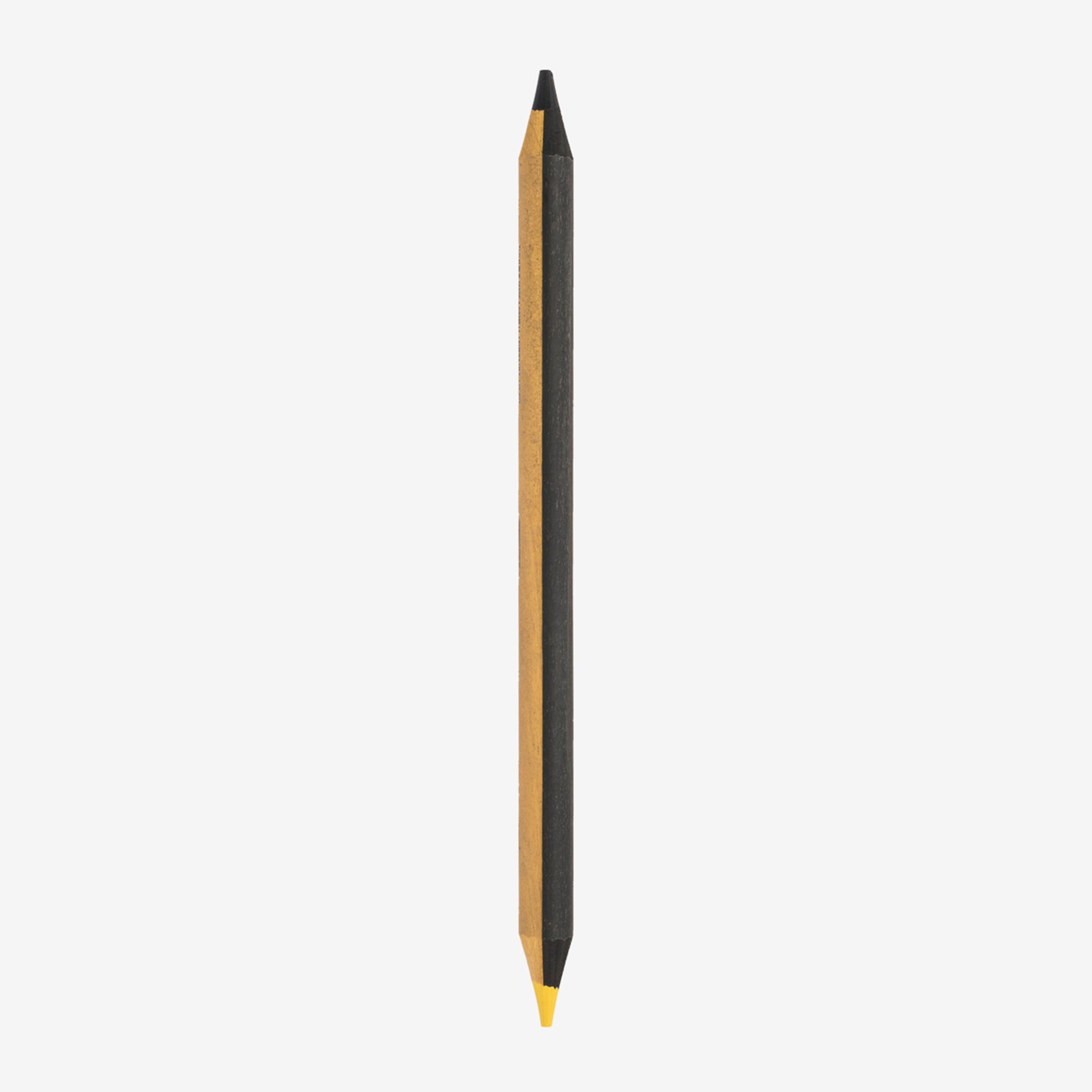 TWO-COLOUR PENCIL - BLACK AND YELLOW