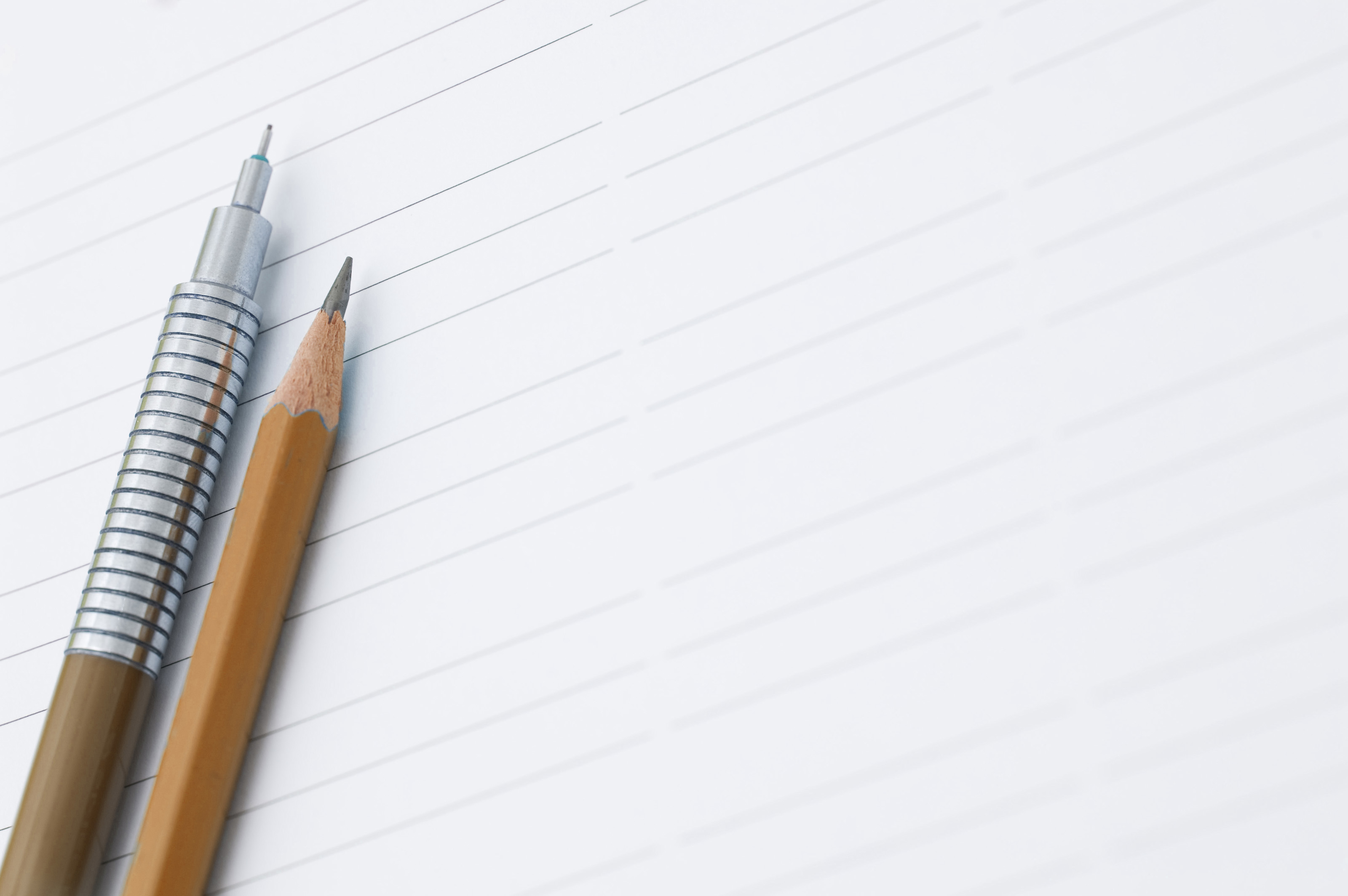 Free Stock Photo 5366 Two pencils on a sheet of paper | freeimageslive