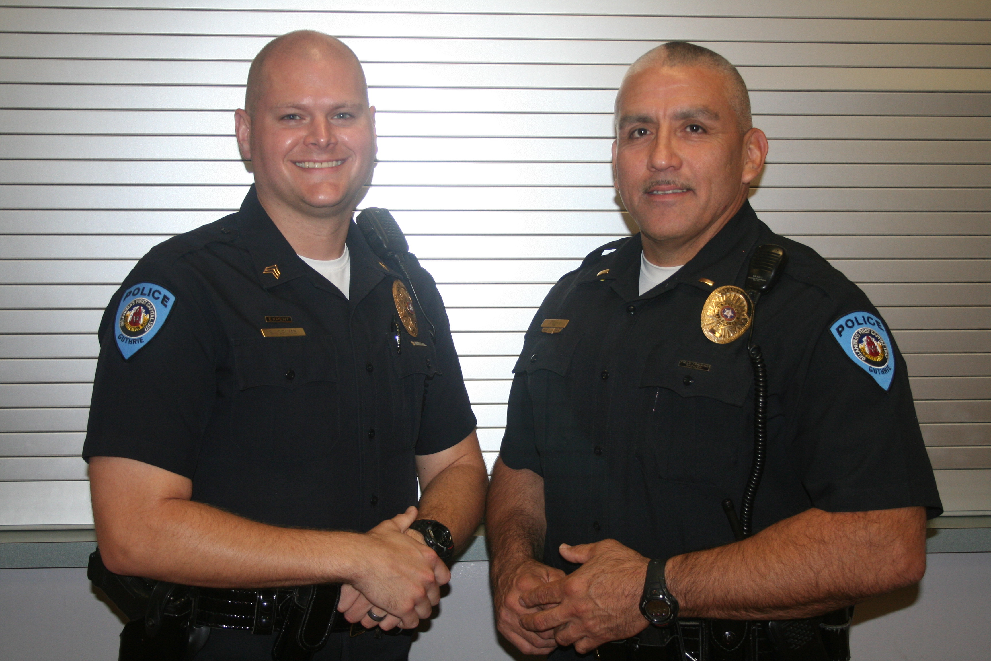 Two Guthrie police officers receive promotion | Guthrie News Page