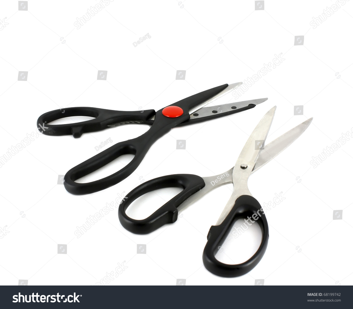 Two Kitchen Scissors Stock Photo 68199742 - Shutterstock