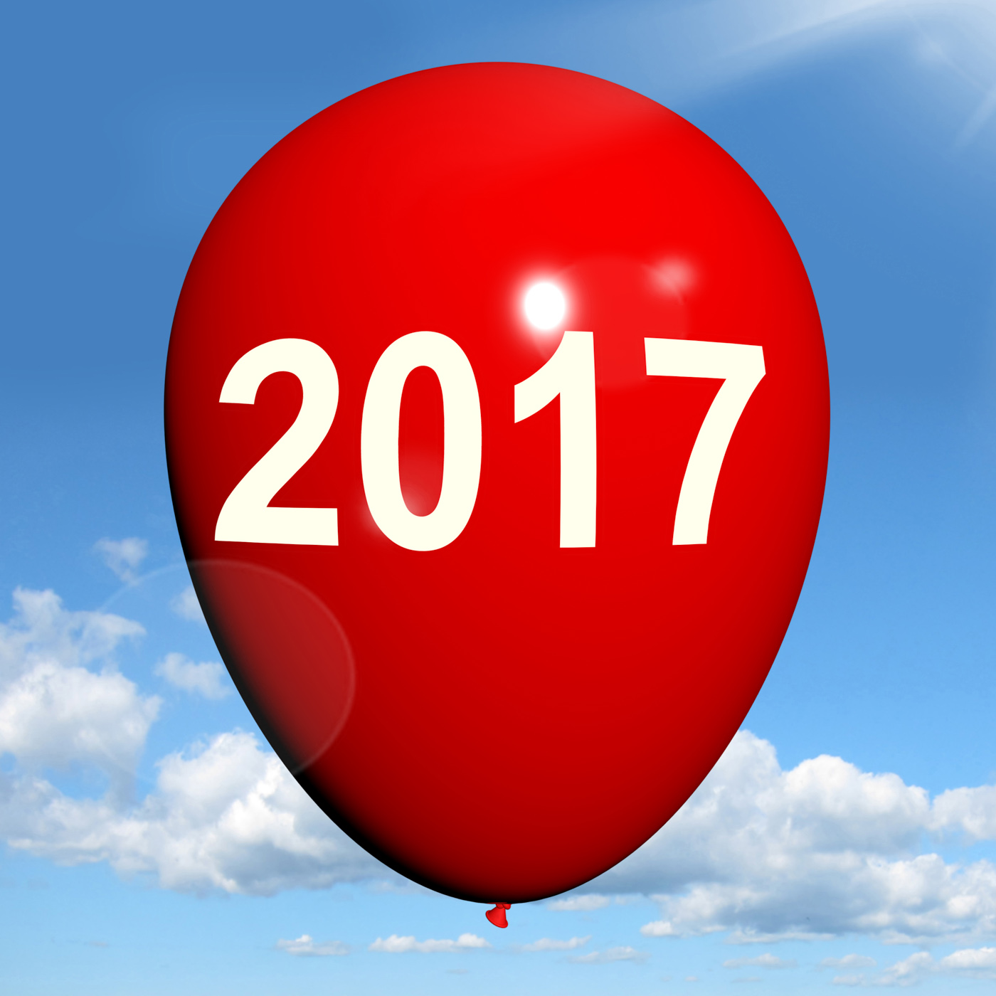 Two thousand seventeen on balloon shows year 2017 photo
