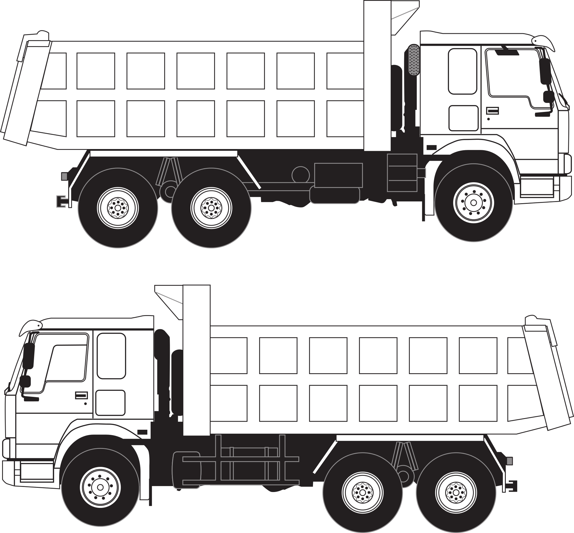 Two Trucks, Graphic, Object, Transport, Truck, HQ Photo
