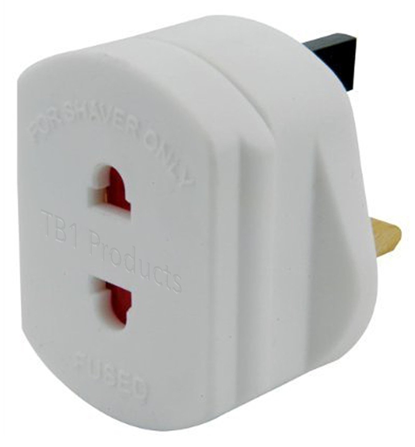 TB1 Products UK 2 to 3 Pin Fuse Adaptor Plug: Amazon.co.uk: Electronics