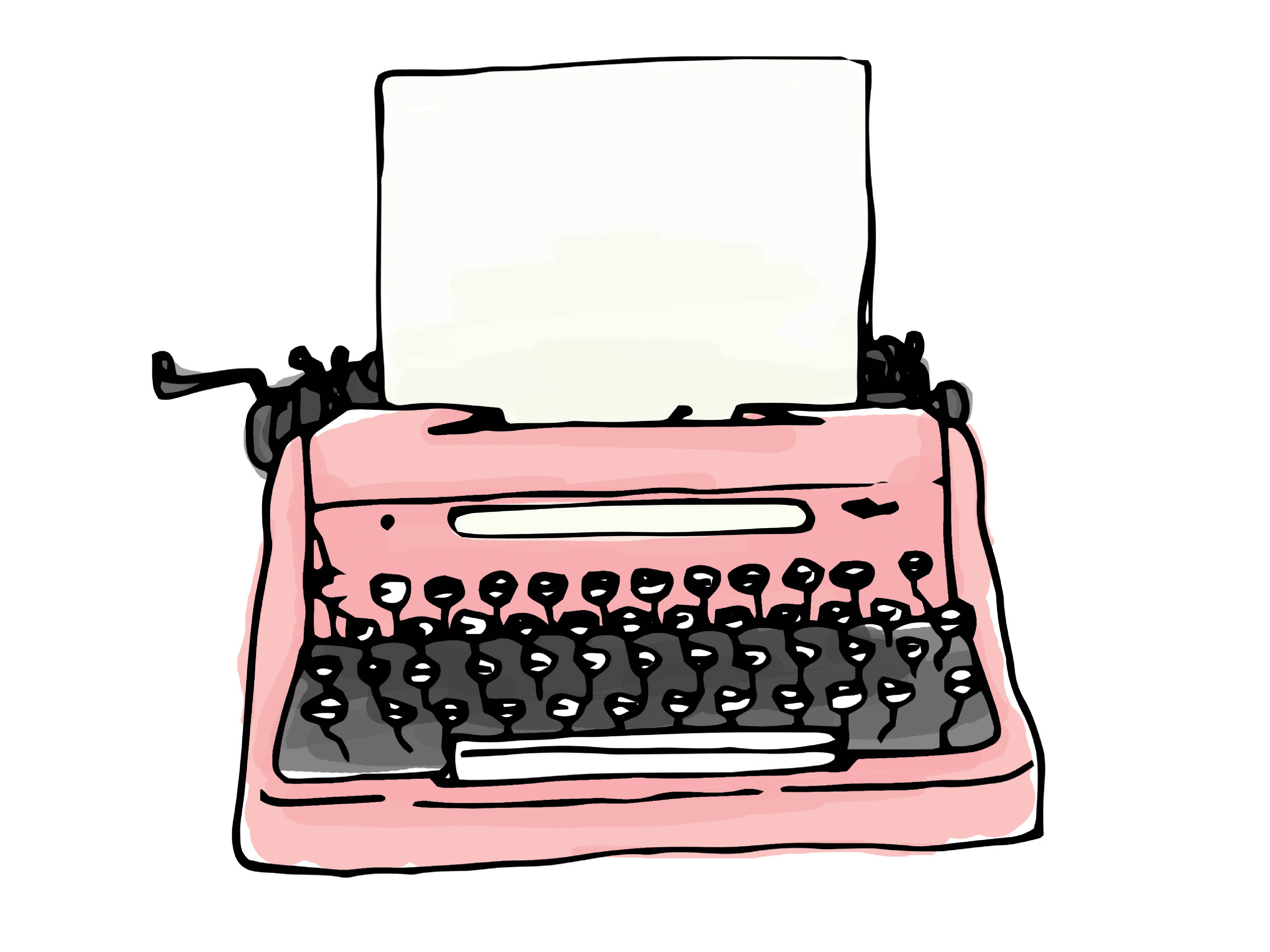 Typewriter Drawing at GetDrawings.com | Free for personal use ...