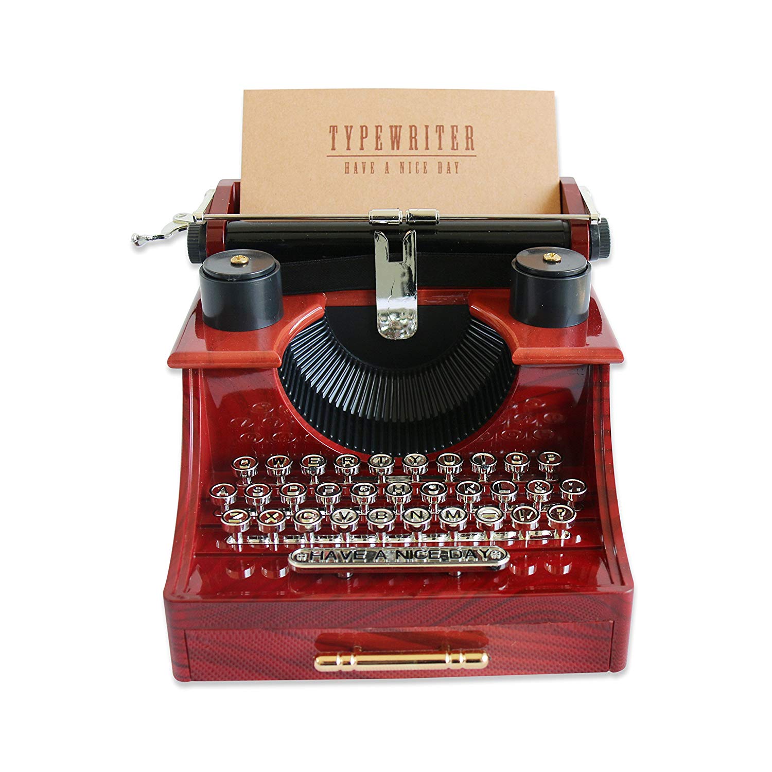 Amazon.com: Alytimes Vintage Typewriter Music Box for Home/Office ...