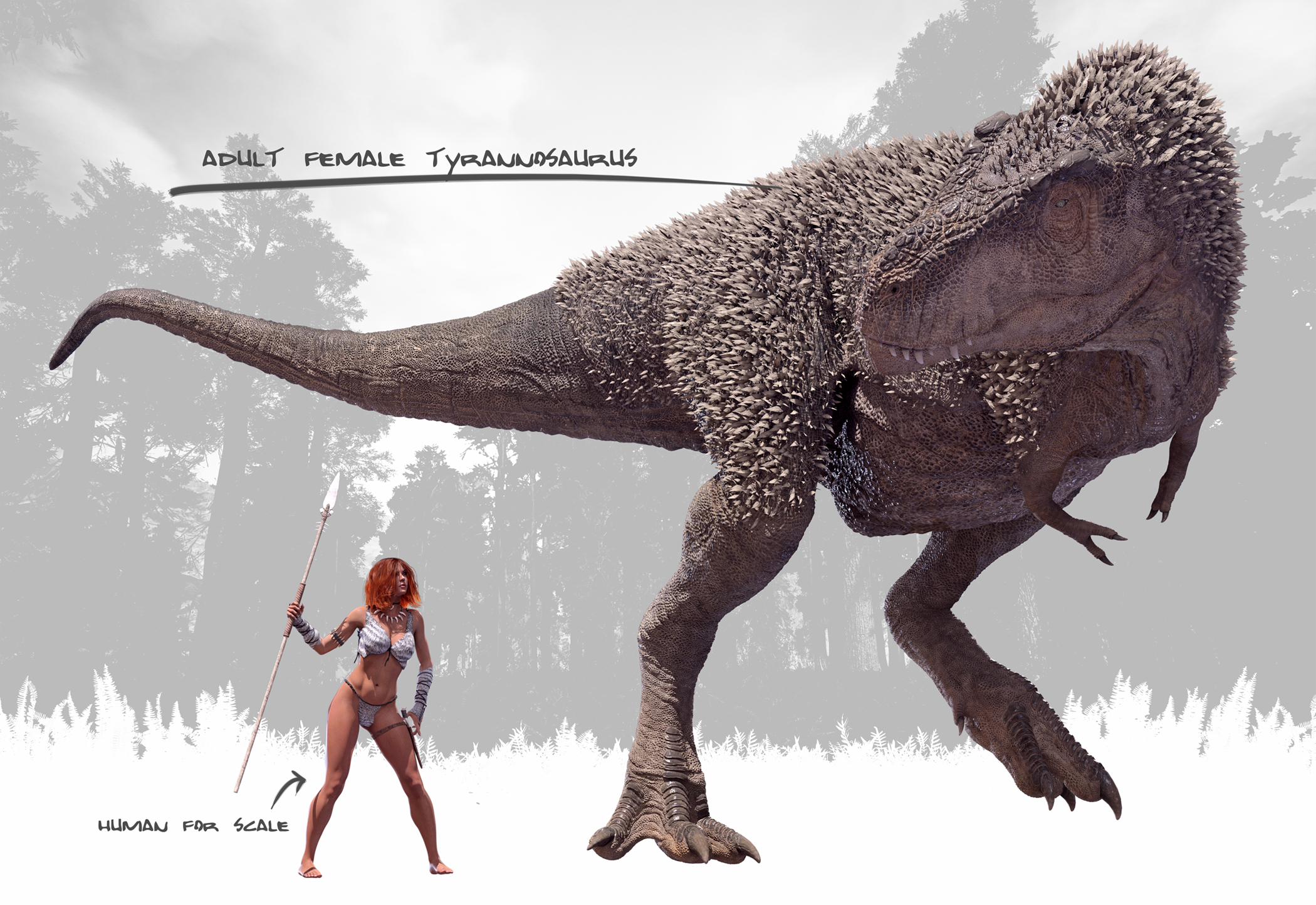 Female Tyrannosaurus Rex by Herschel-Hoffmeyer on DeviantArt