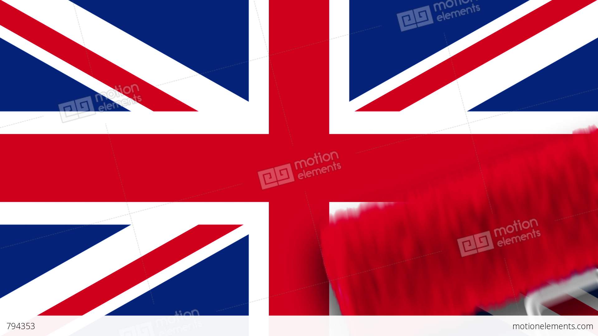 Painting Flag - UK Stock Animation | 794353