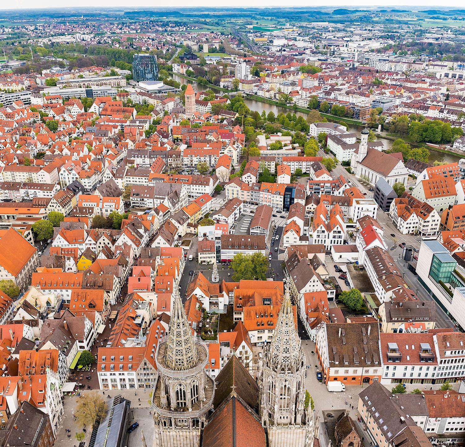 Ulm, a city in the south German state of Baden-Wuerttemberg ...