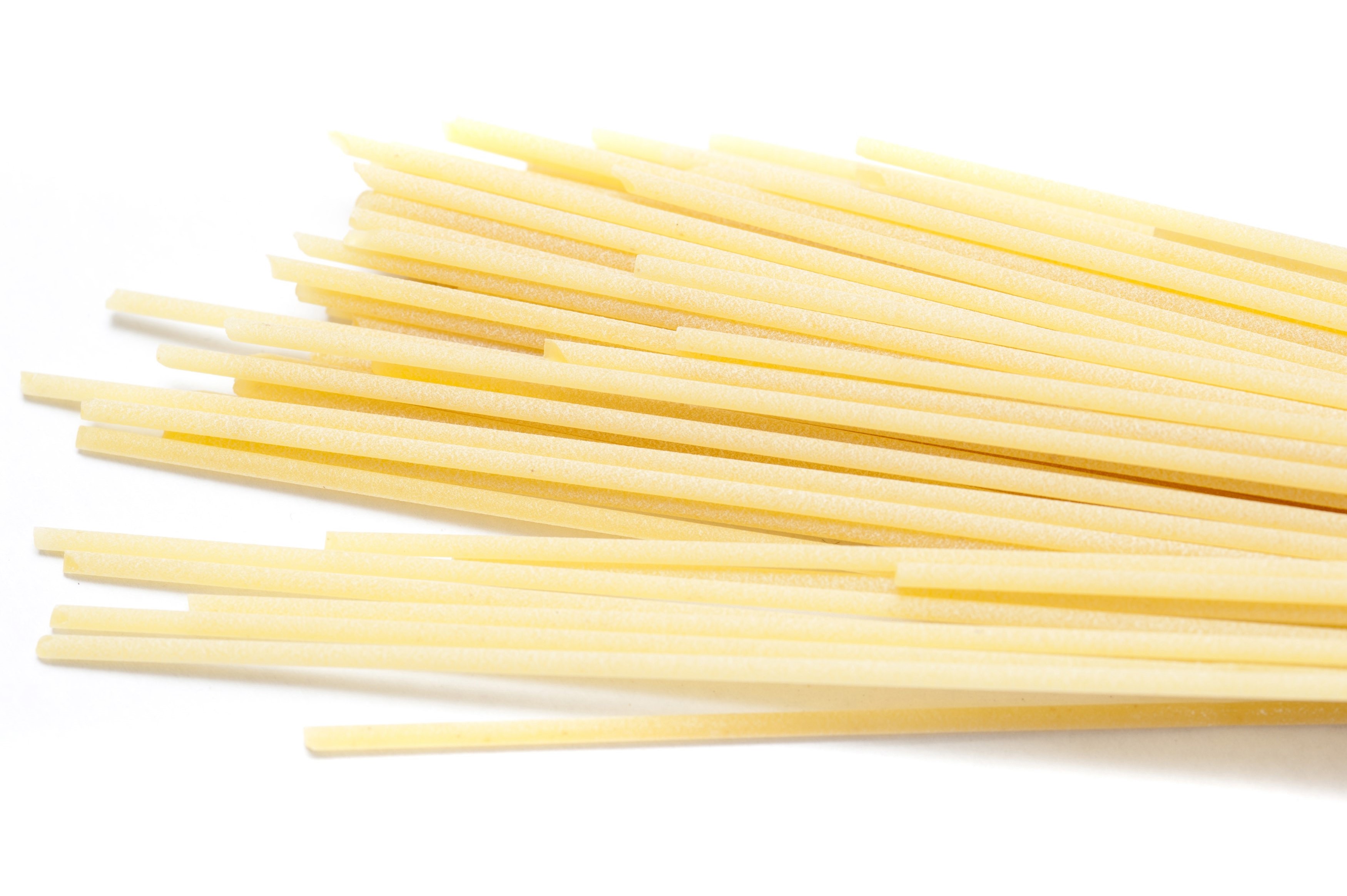 Uncooked Italian spaghetti pasta - Free Stock Image
