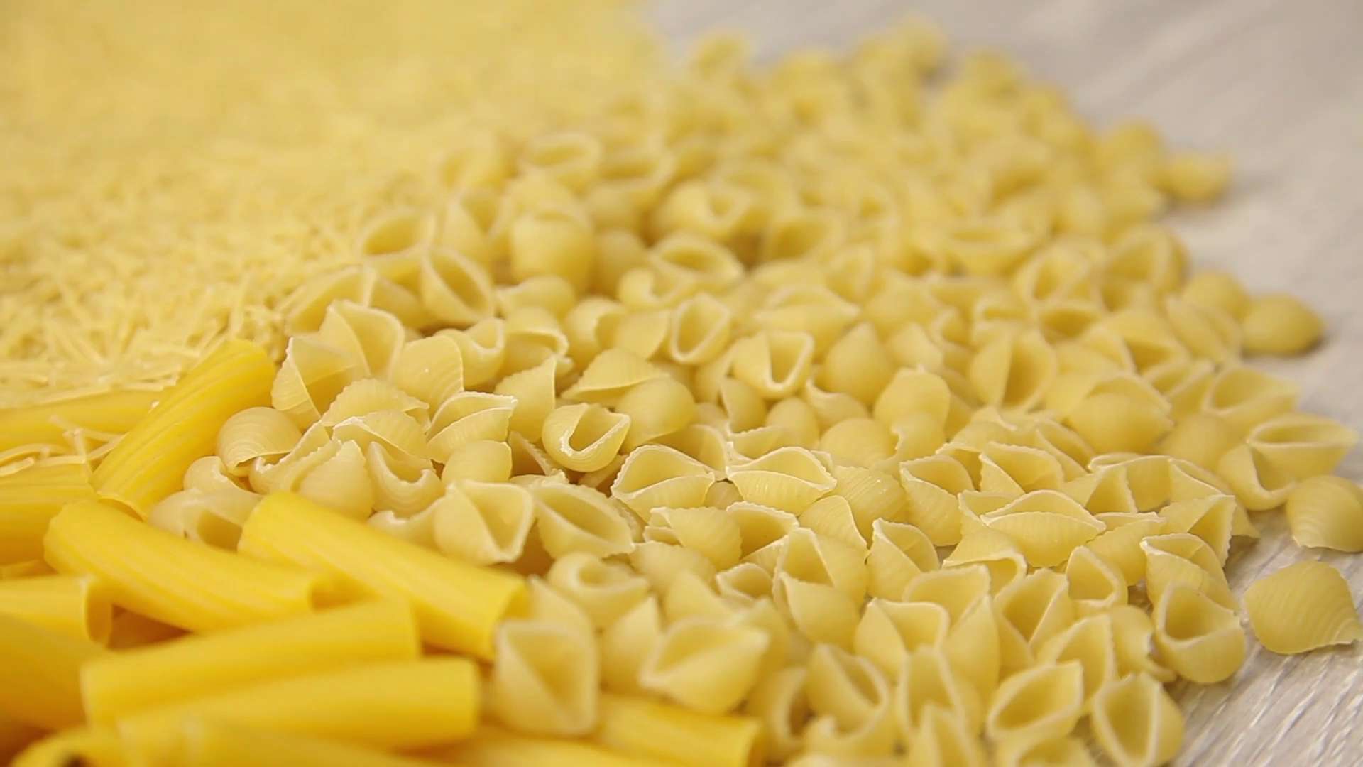 uncooked pasta. macaroni products Stock Video Footage - Videoblocks