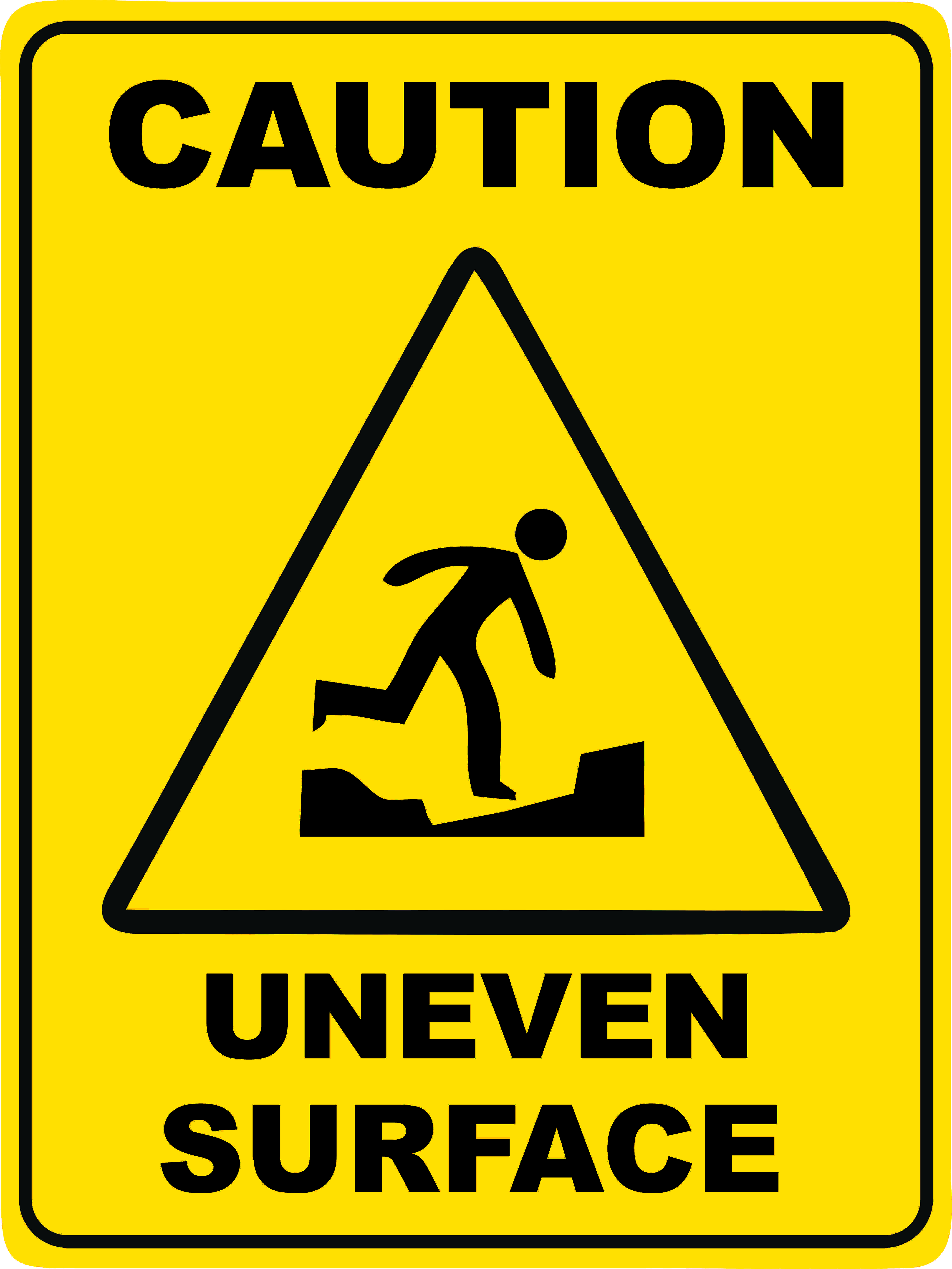 UNEVEN SURFACE | Discount Safety Signs Australia