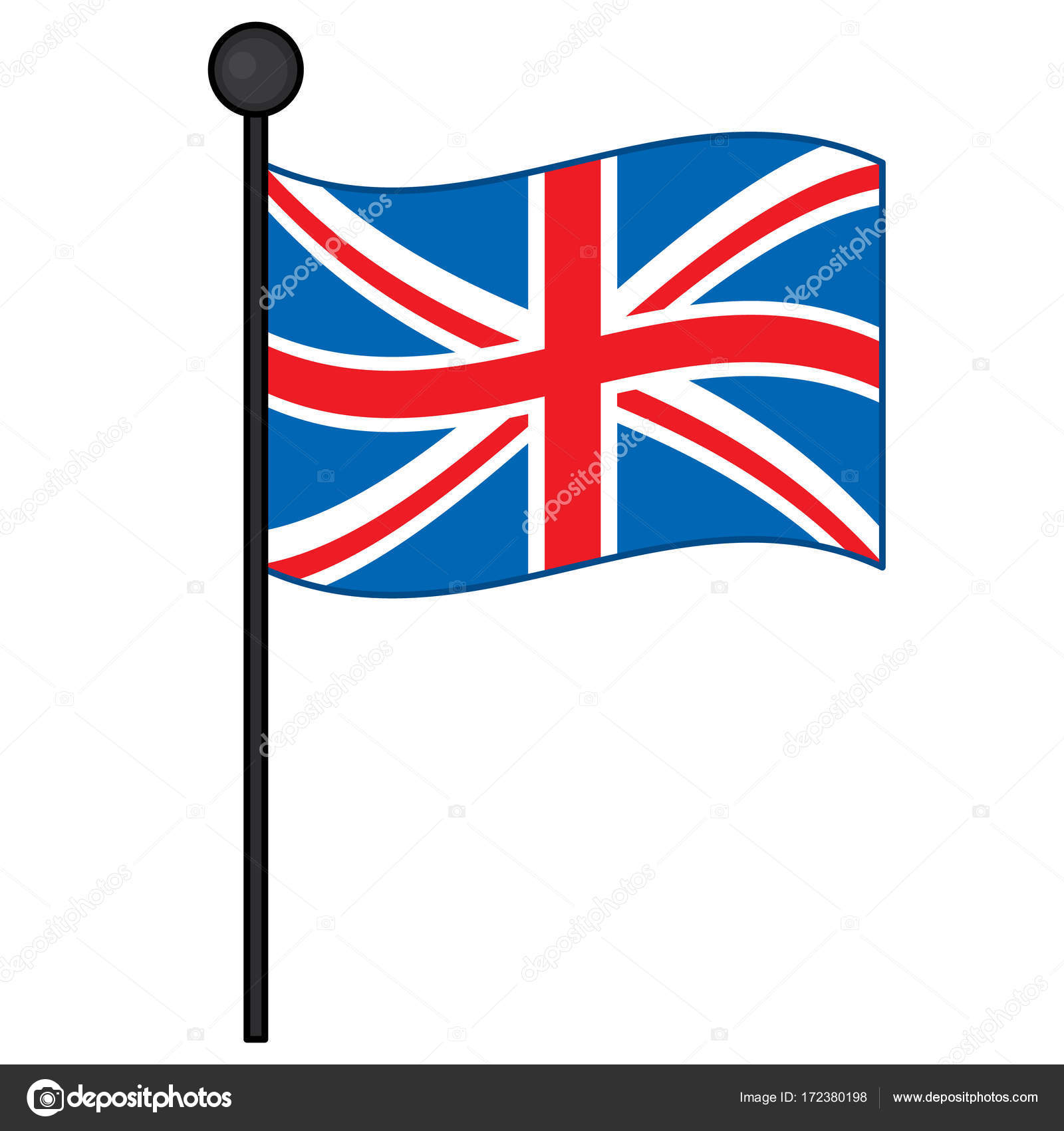 Vector Flag of the United Kingdom. Vector Union Jack — Stock Vector ...