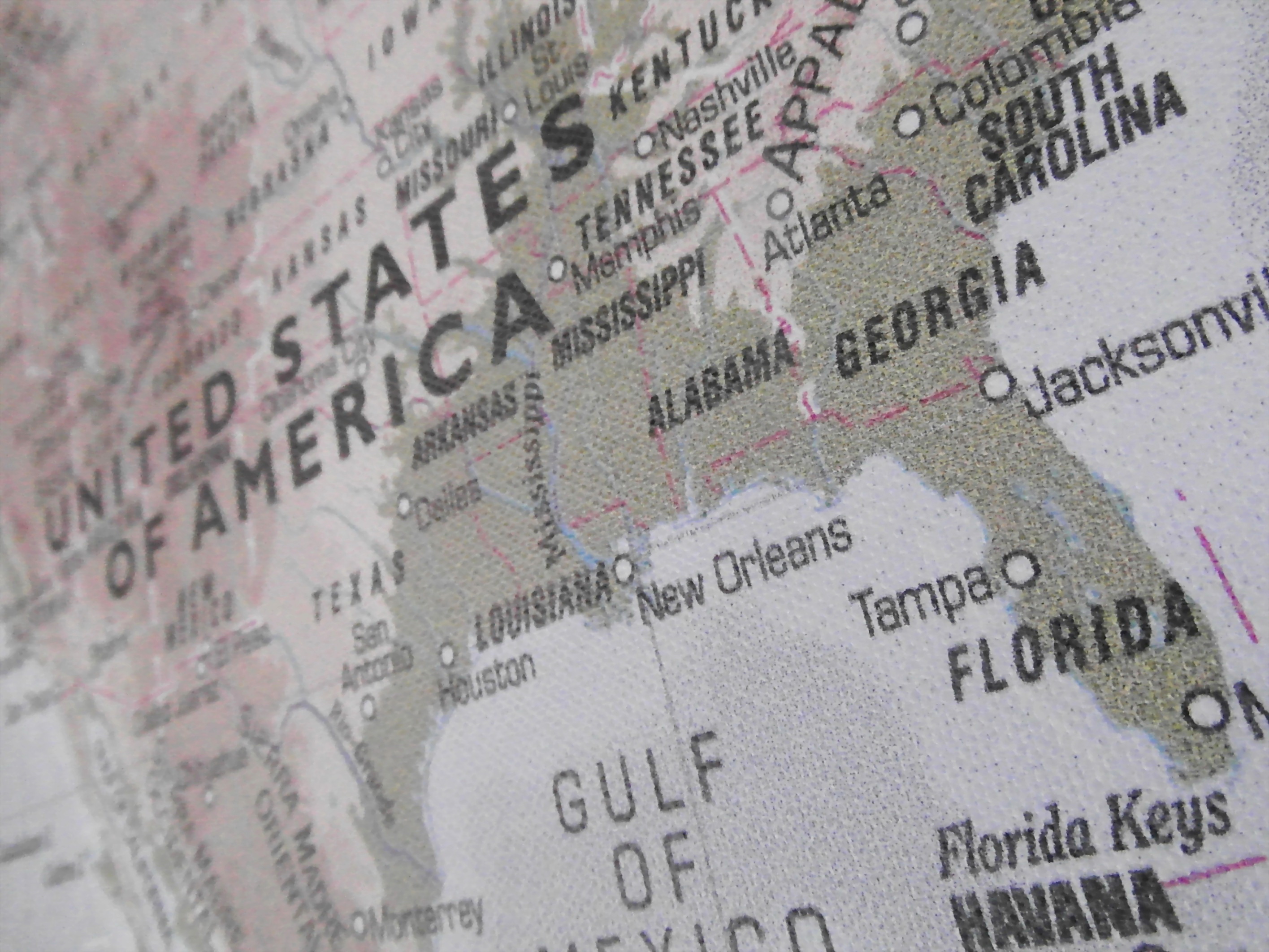 United states of america usa map photo