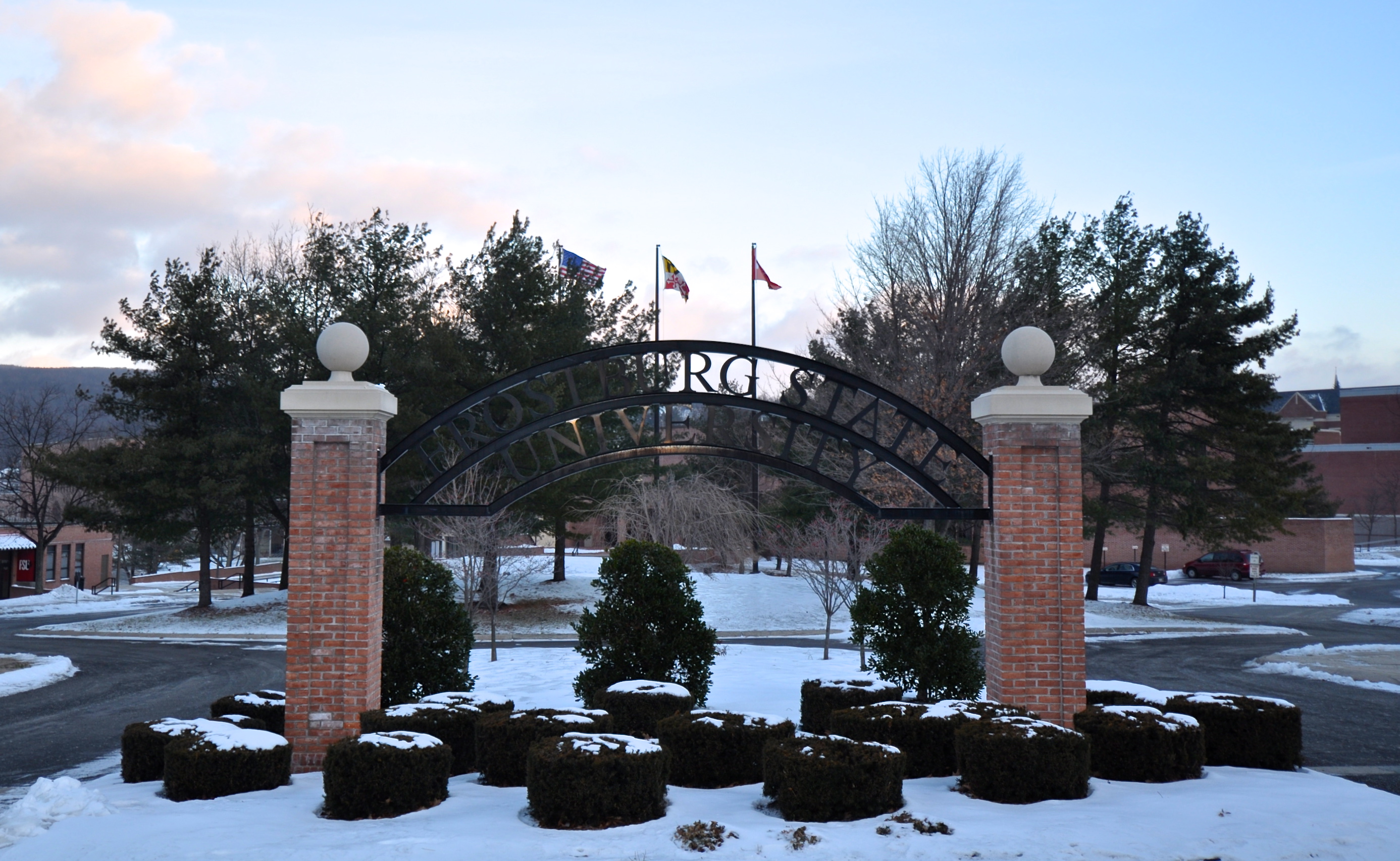 University entrance arch photo