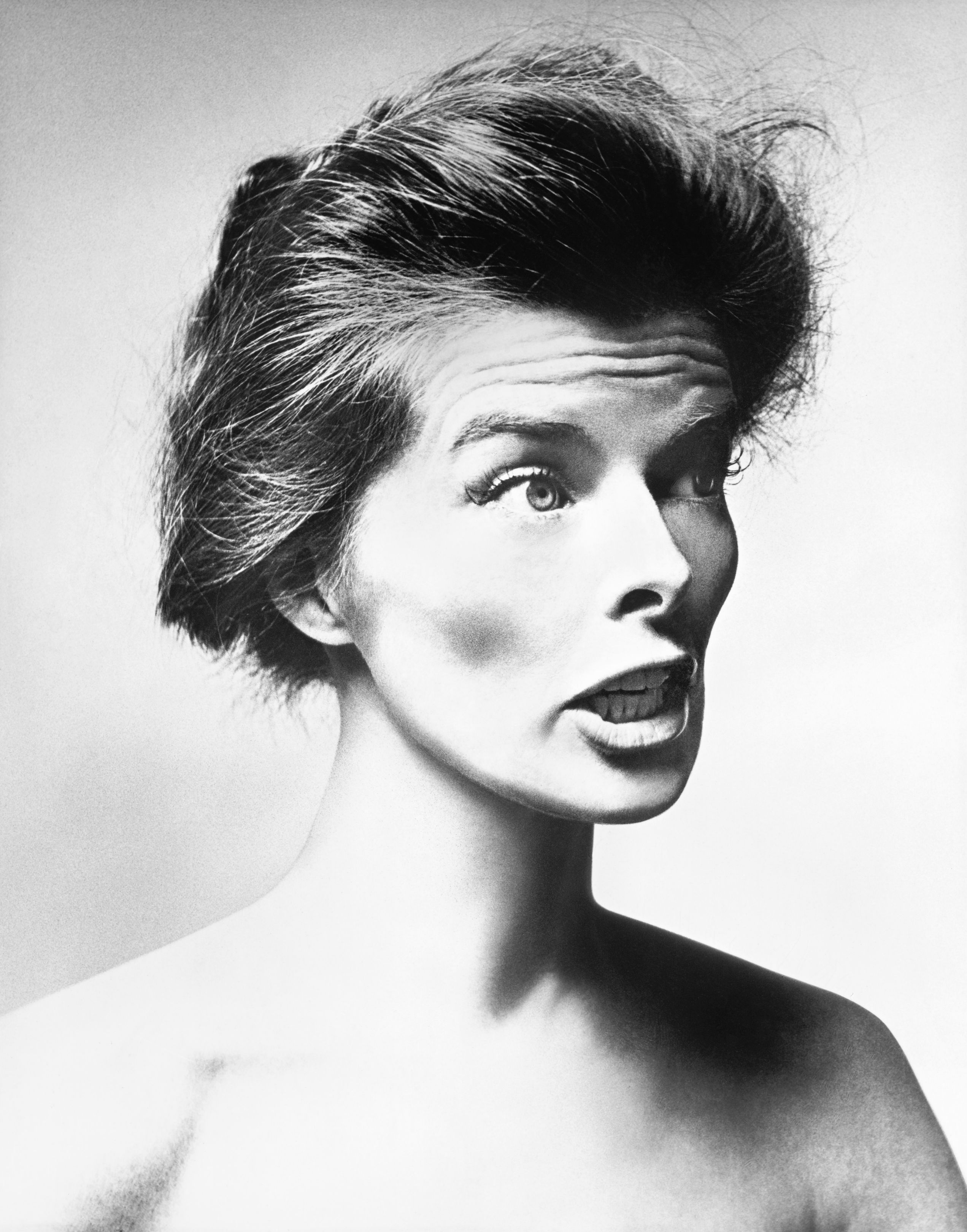 Unusual portrait of Katharine Hepburn by Richard Avedon, 1955 ...
