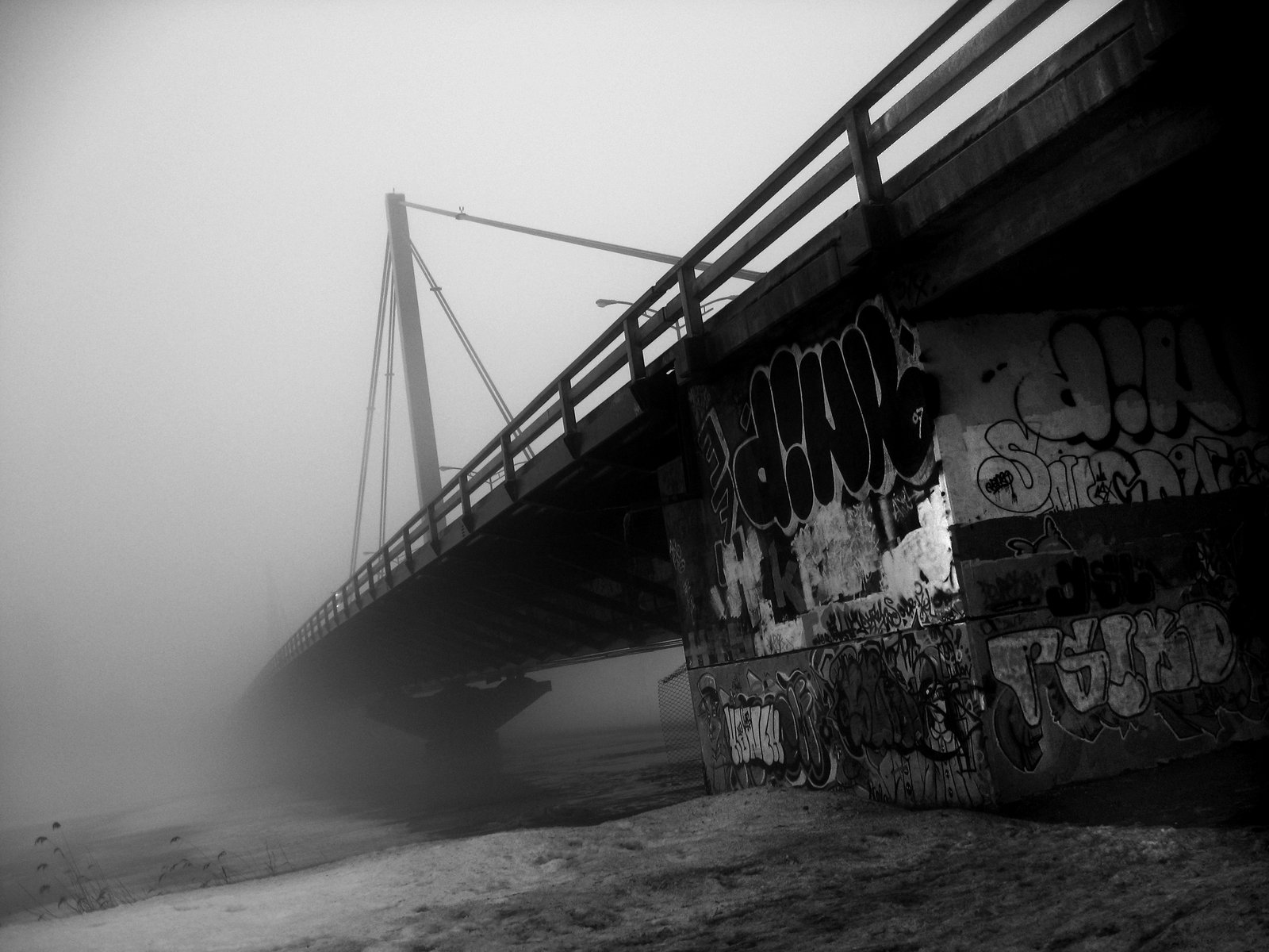 Misty Urban Bridge by HeWasScum on DeviantArt