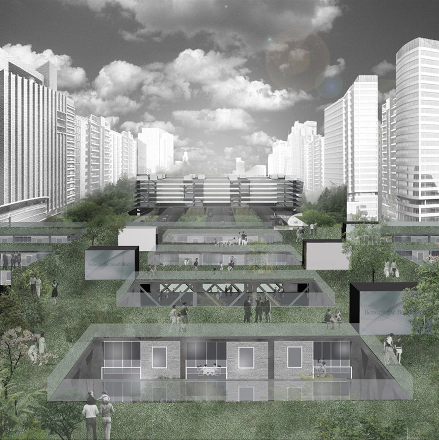 Bridge Urban Life Typology by FangCheng Architects