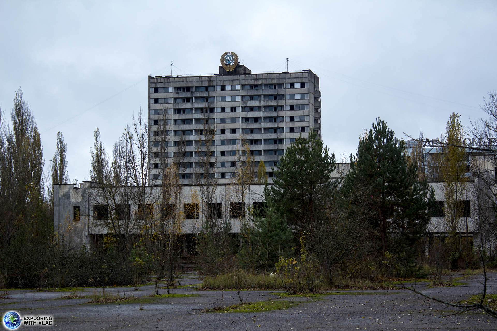 Pripyat, Ukraine. Photo of the city 30 years after the nuclear disaster