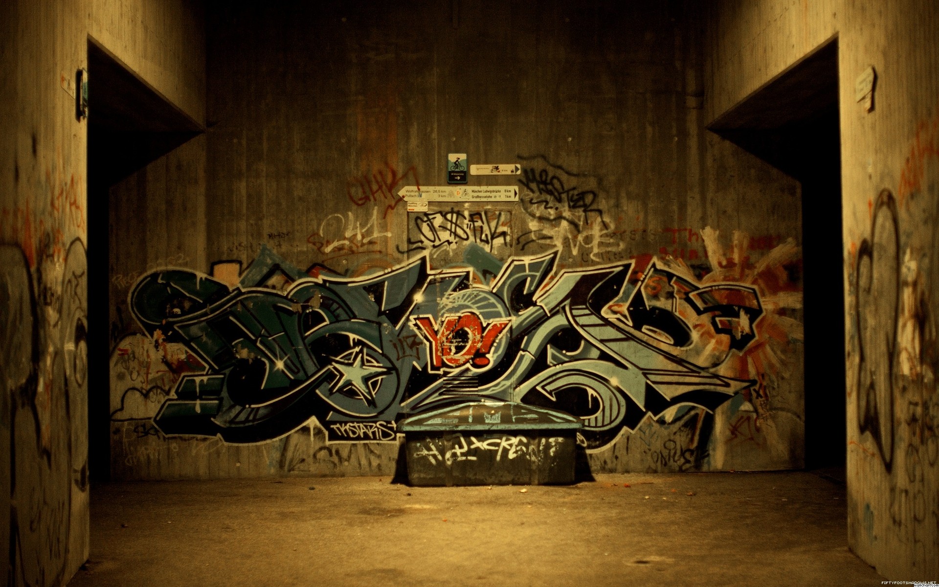 Urban graffiti photo